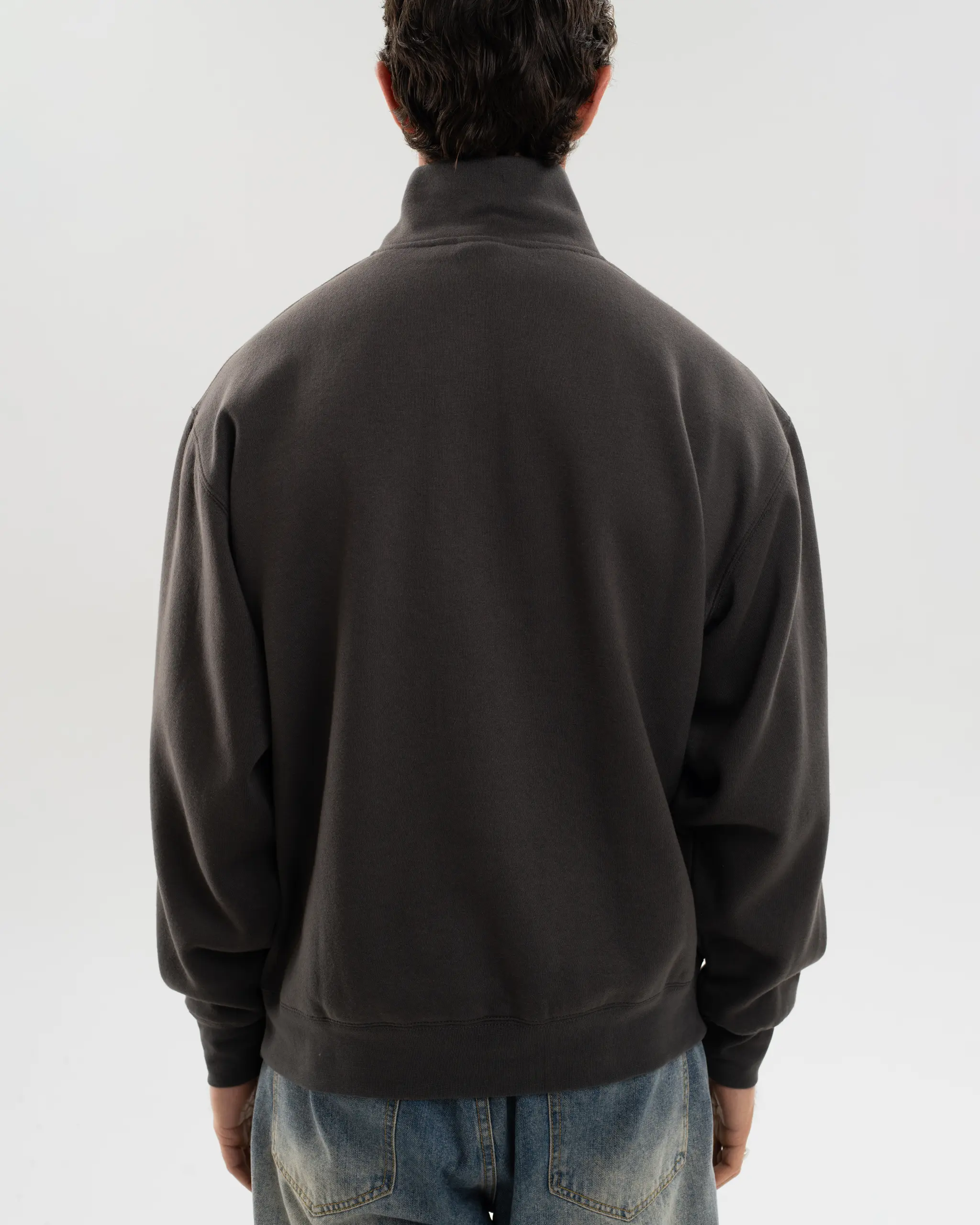 Newcastle United 1/4 Zip Tonal Sweater - Image 7
