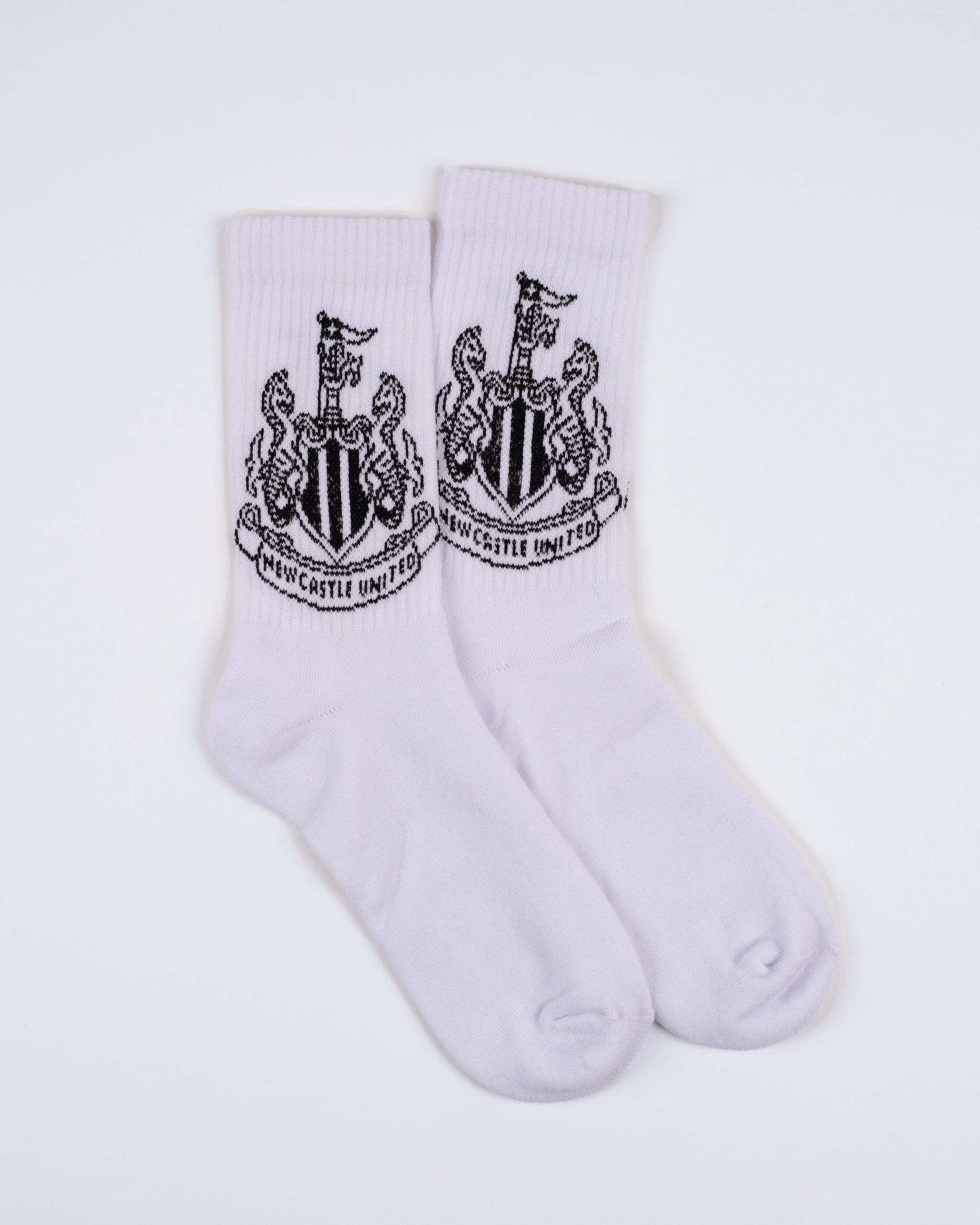 Newcastle United 2 Pack Crest Sports Socks - Image 2