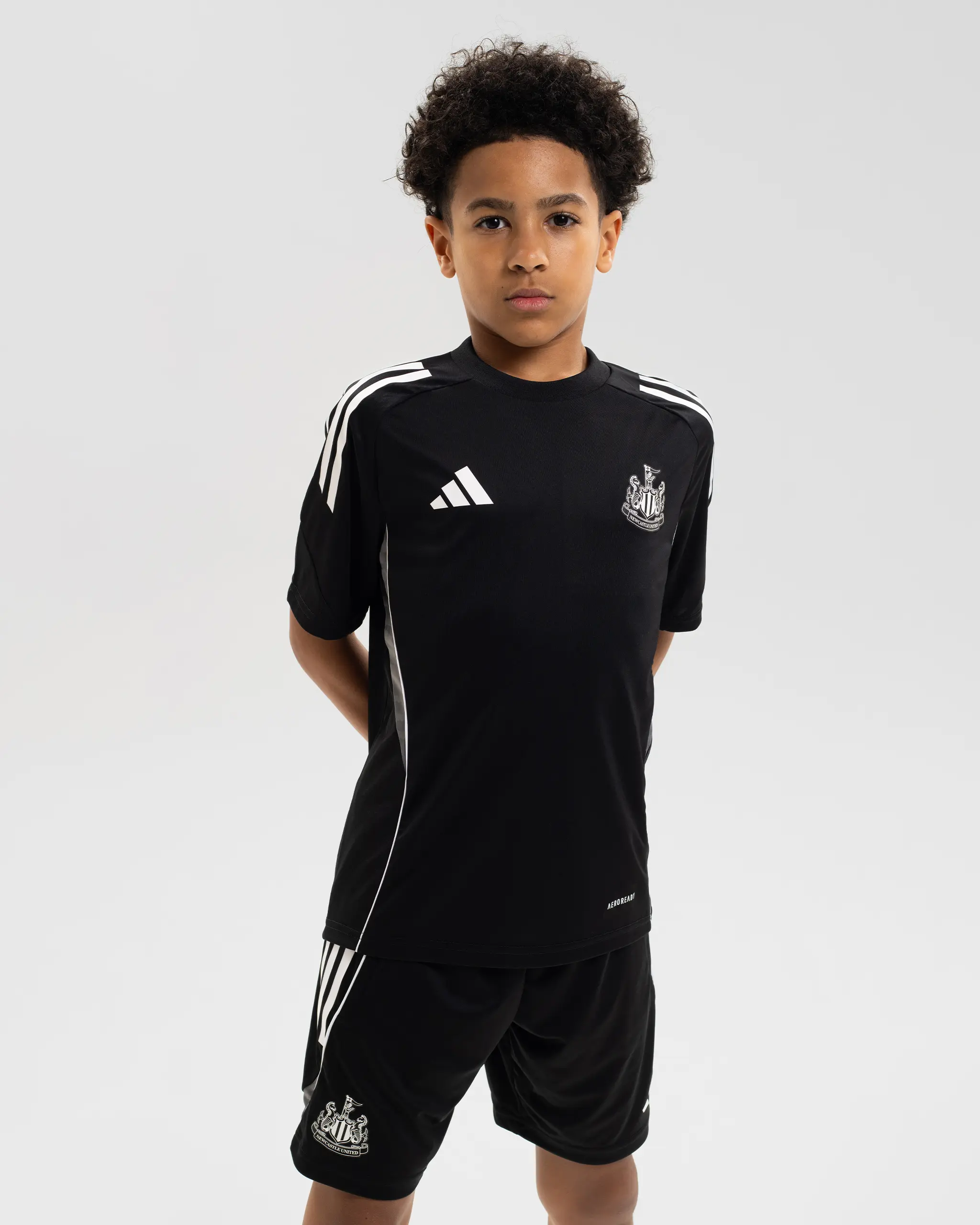 Newcastle United adidas 25/26 Coach's Black Edition Kids' Training Shirt - Image 2