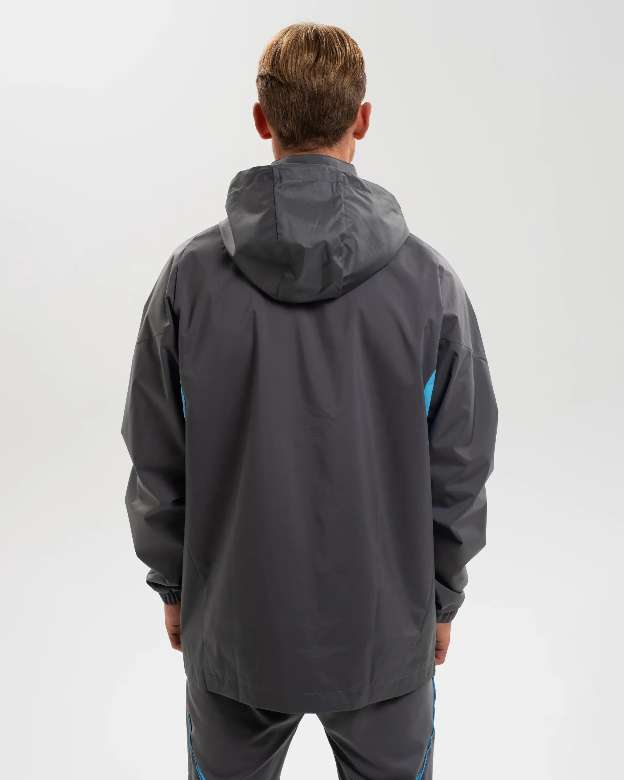 Newcastle United adidas 25/26 Players Range Grey All Weather Jacket - Image 5
