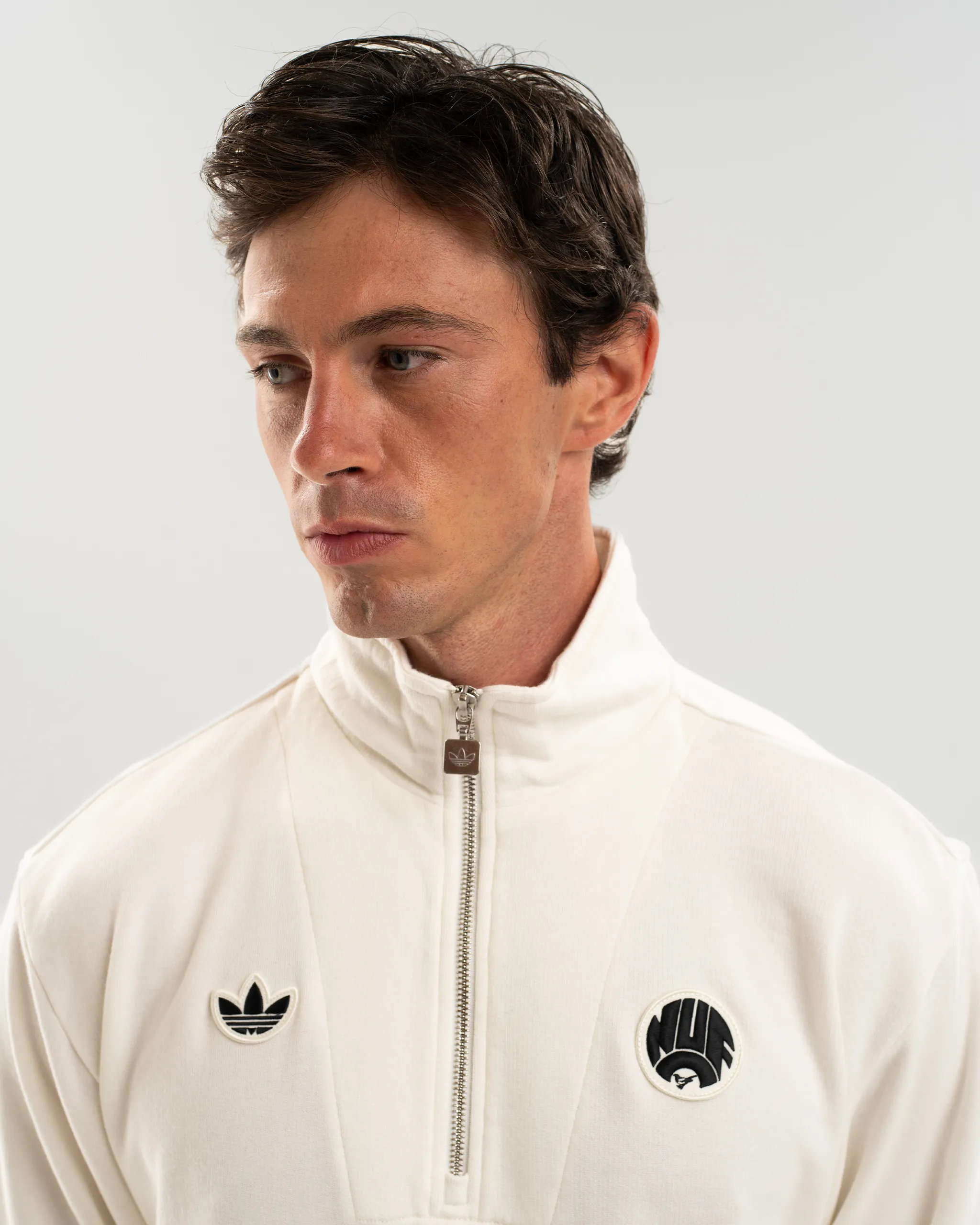 Newcastle United adidas 25/26 Terrace Icons Half Zip Sweater - Image 3