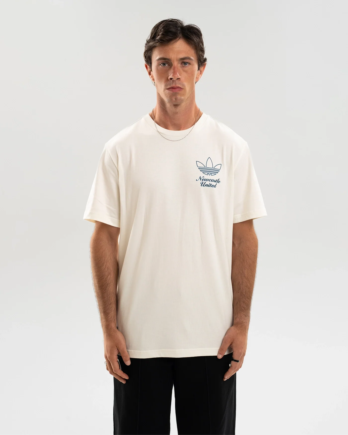 Newcastle United adidas 25/26 Terrace Icons Off White Tee - Image 3
