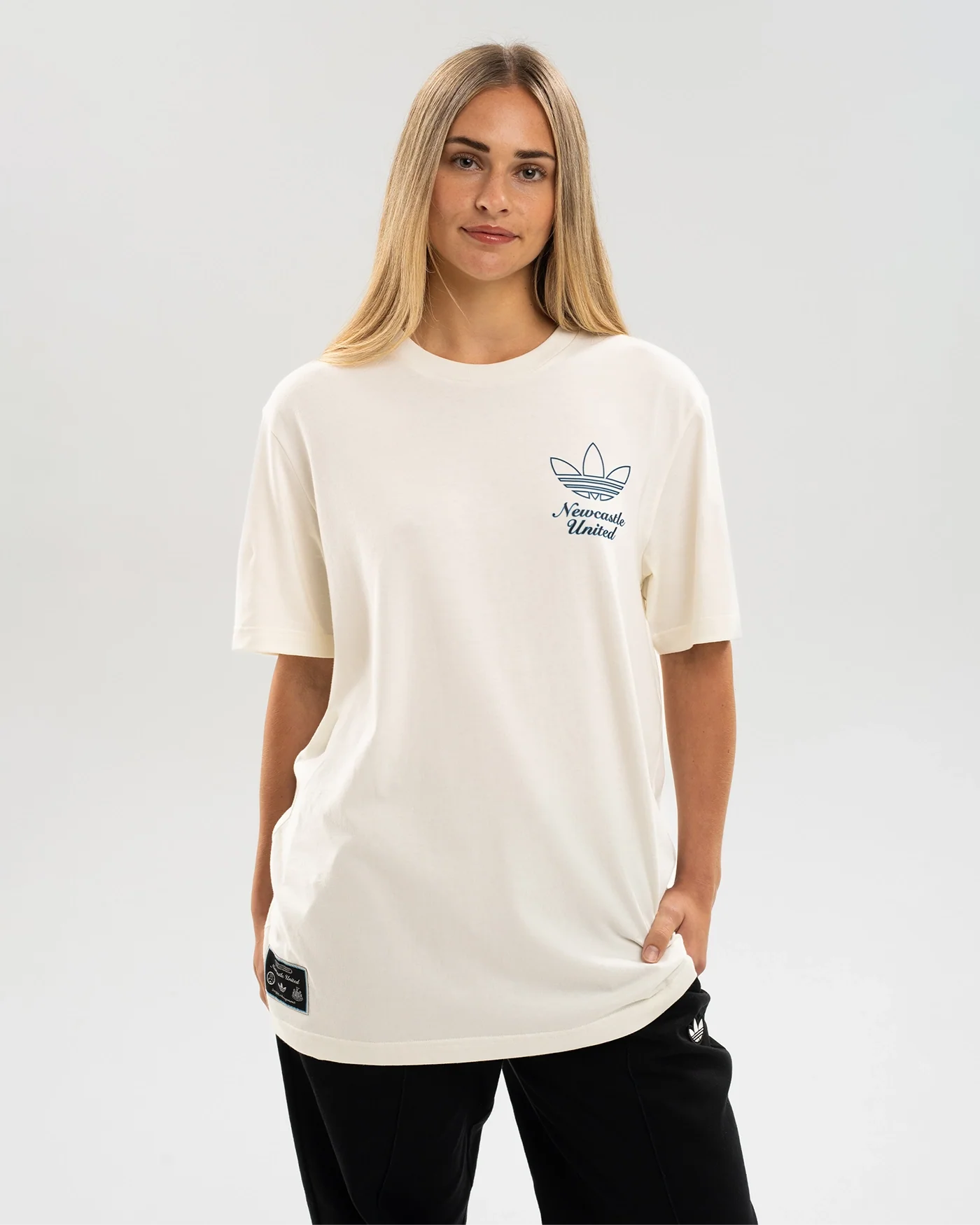 Newcastle United adidas 25/26 Terrace Icons Off White Tee - Image 7