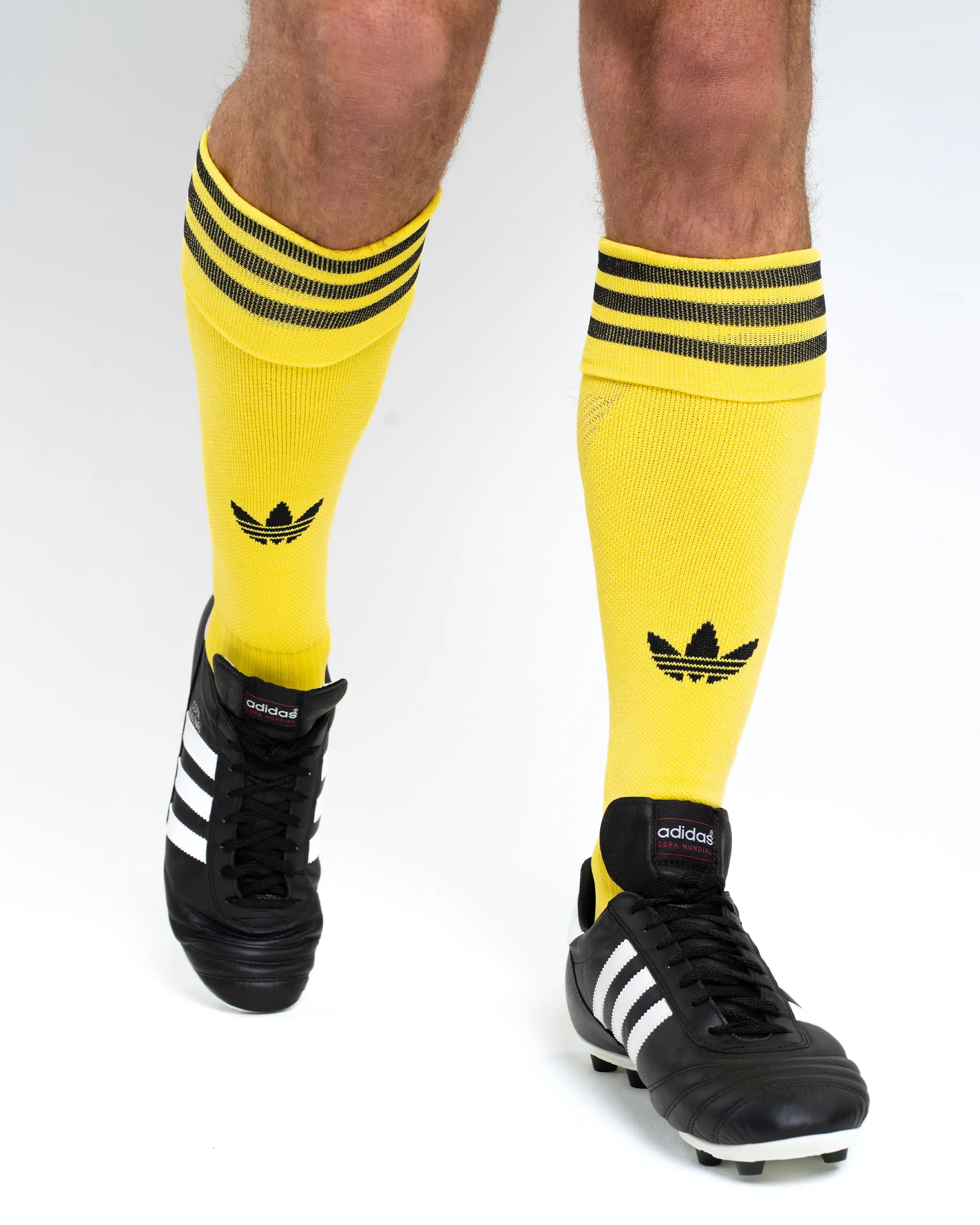 Newcastle United adidas 25/26 Trefoil Yellow Goalkeeper Socks - Image 2