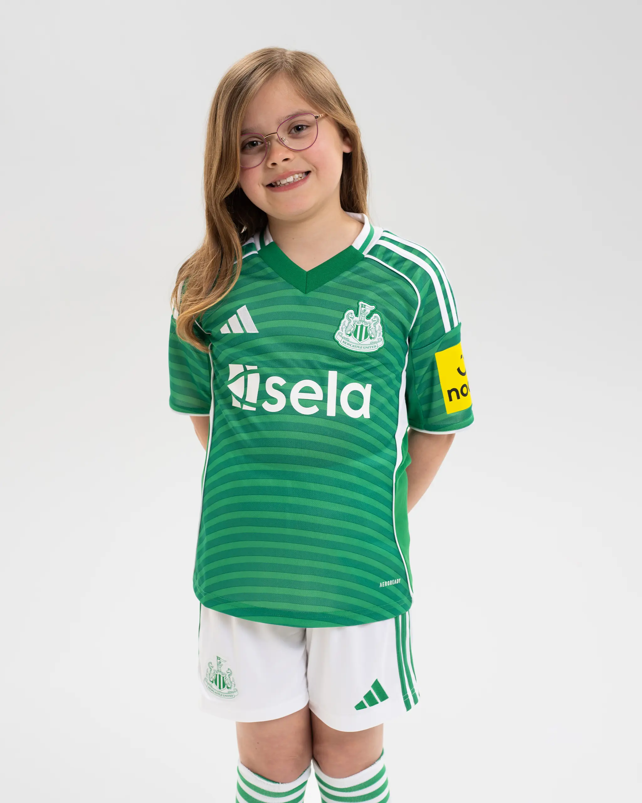 Newcastle United adidas Kids' 25/26 Away Shirt - Image 4