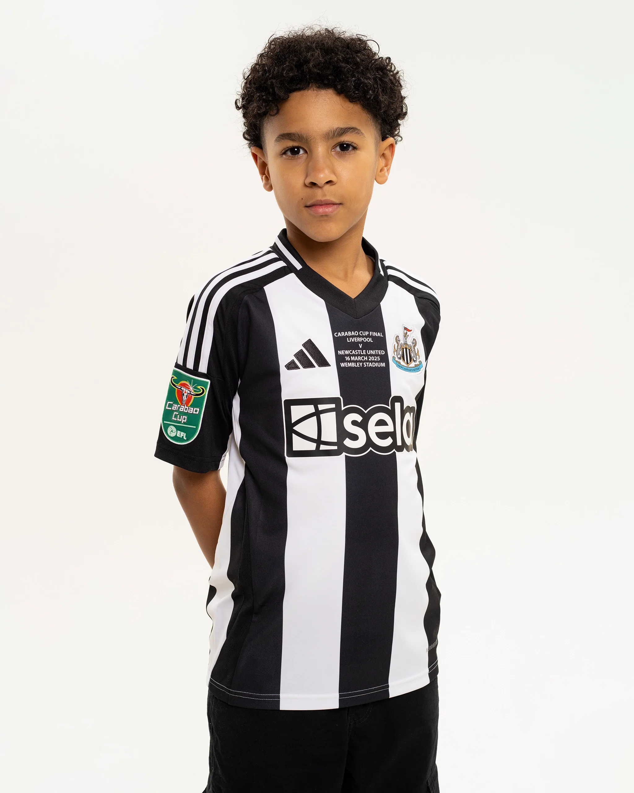 Newcastle United adidas Kids' Carabao Cup 2025 Winners Shirt - Image 7