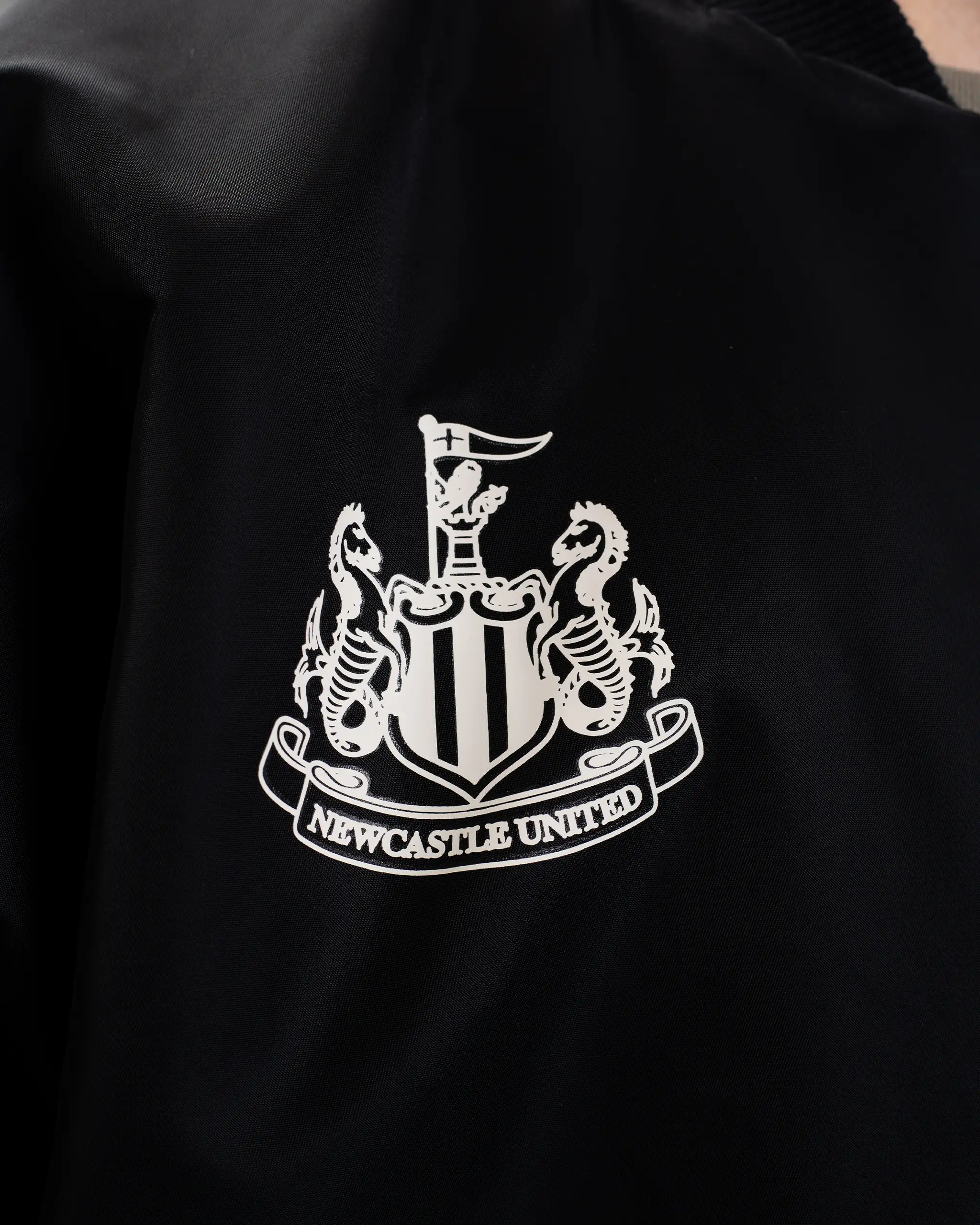 Newcastle United adidas Men's Black Bomber Jacket - Image 3