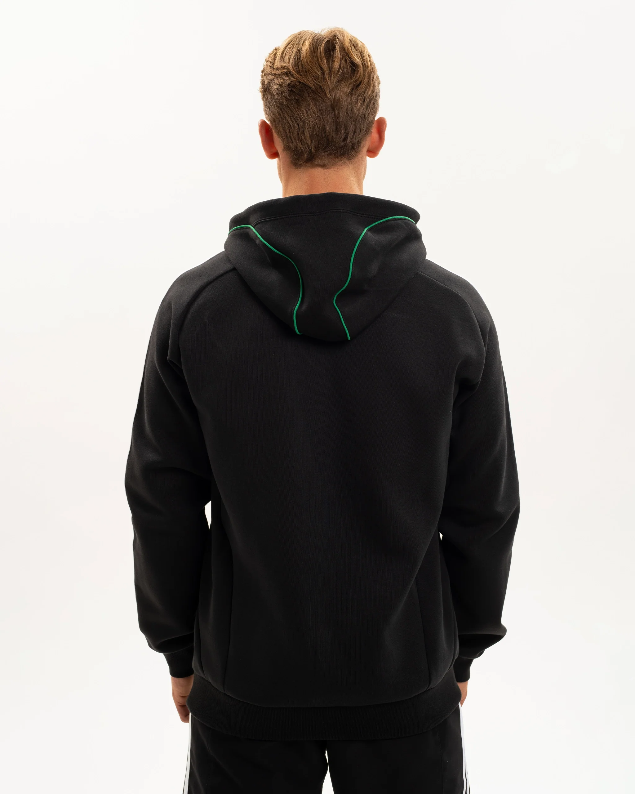 Newcastle United adidas Men's Urban Purist Black Doubleknit Hoodie - Image 4