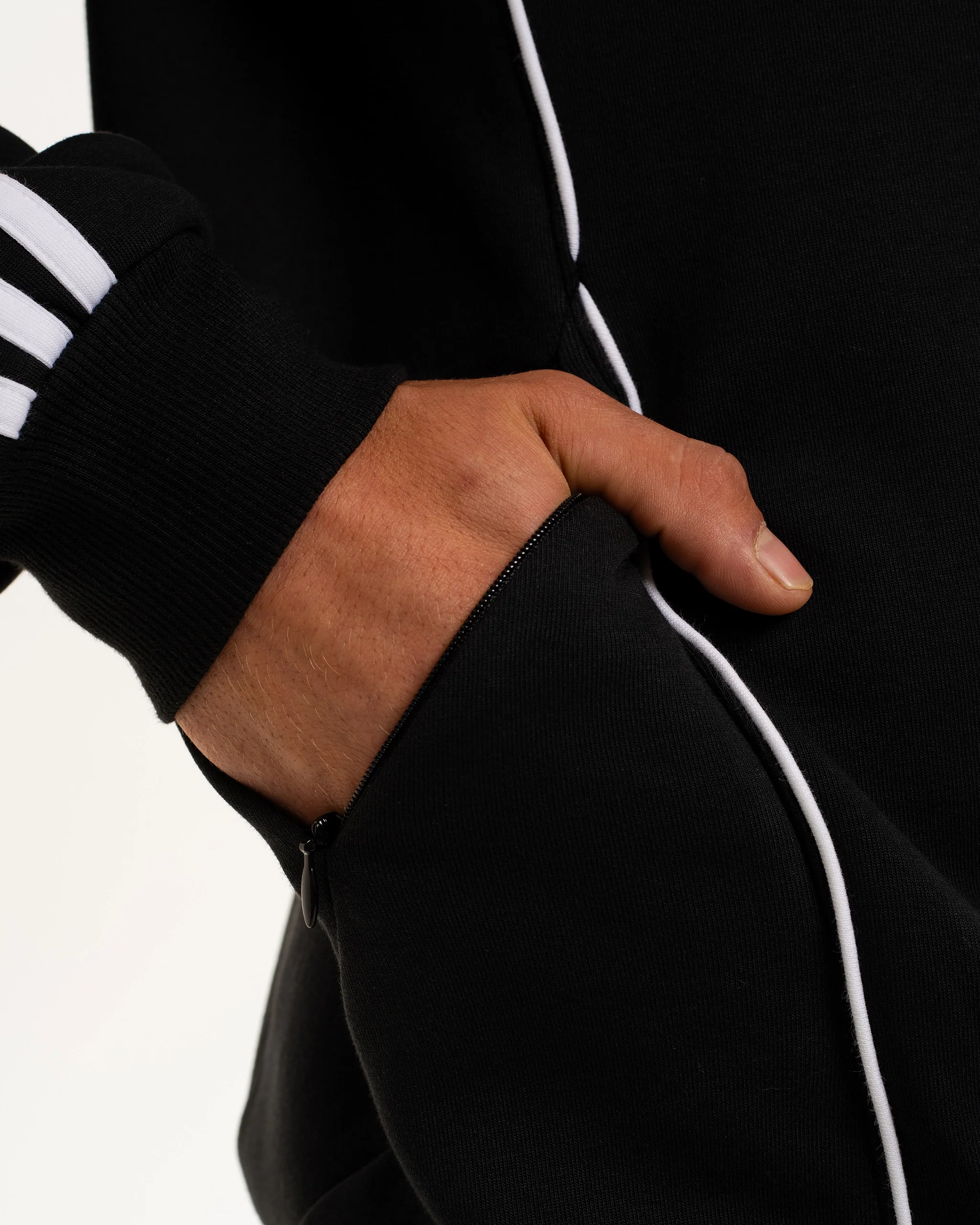 Newcastle United adidas Men's Urban Purist Black Doubleknit Hoodie - Image 8