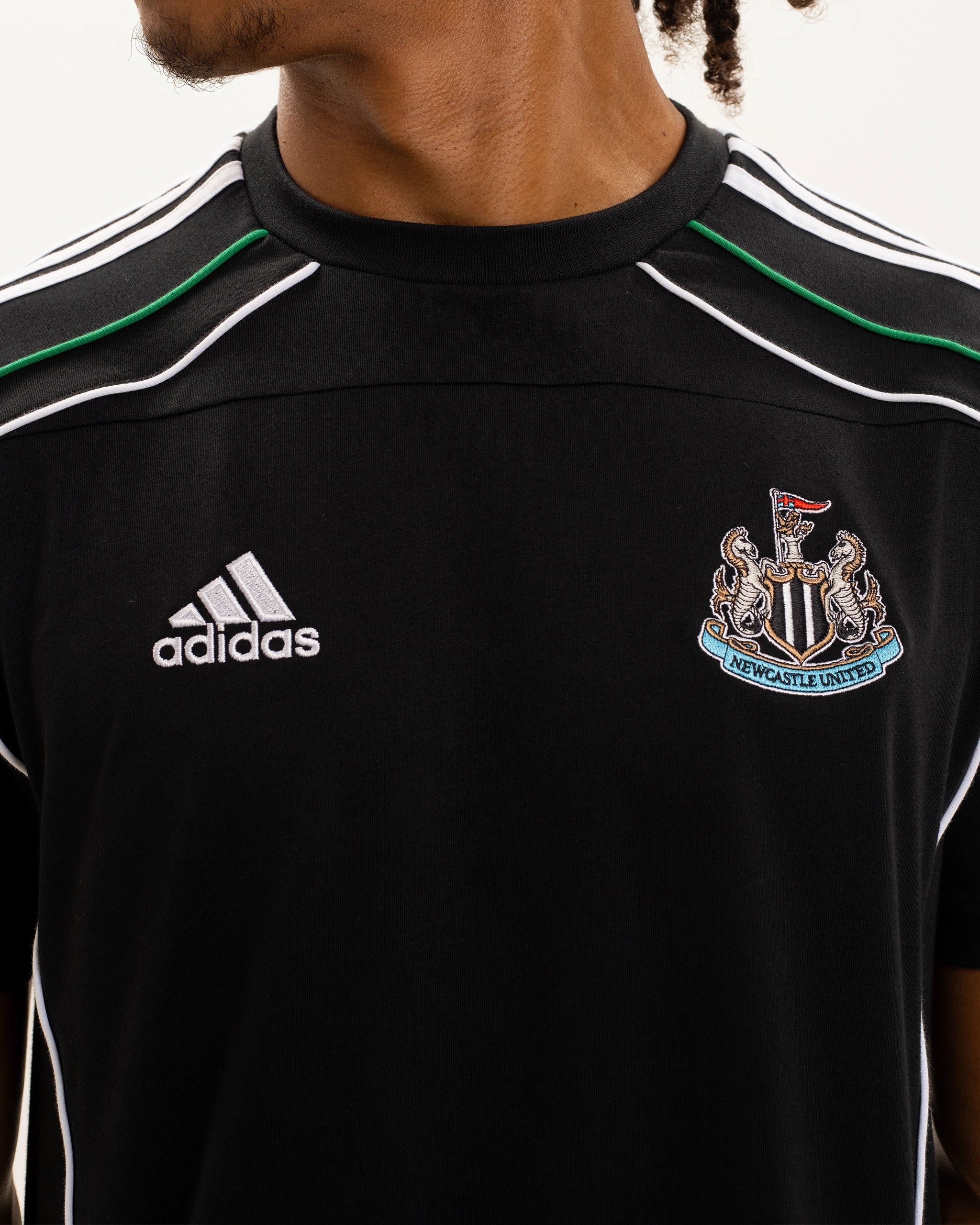 Newcastle United adidas Men's Urban Purist Black T-Shirt - Image 3