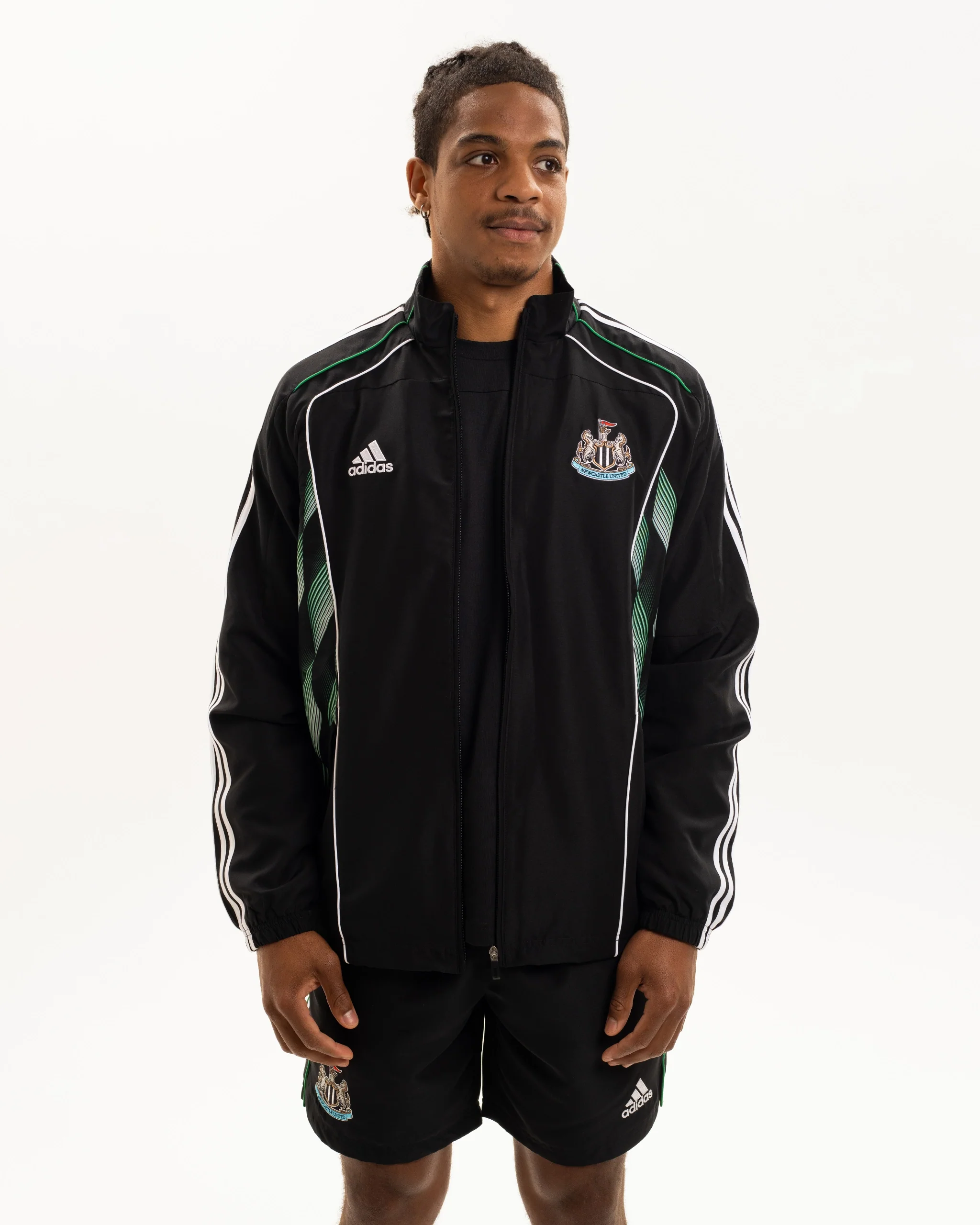 Newcastle United adidas Men's Urban Purist Black Track Top - Image 2