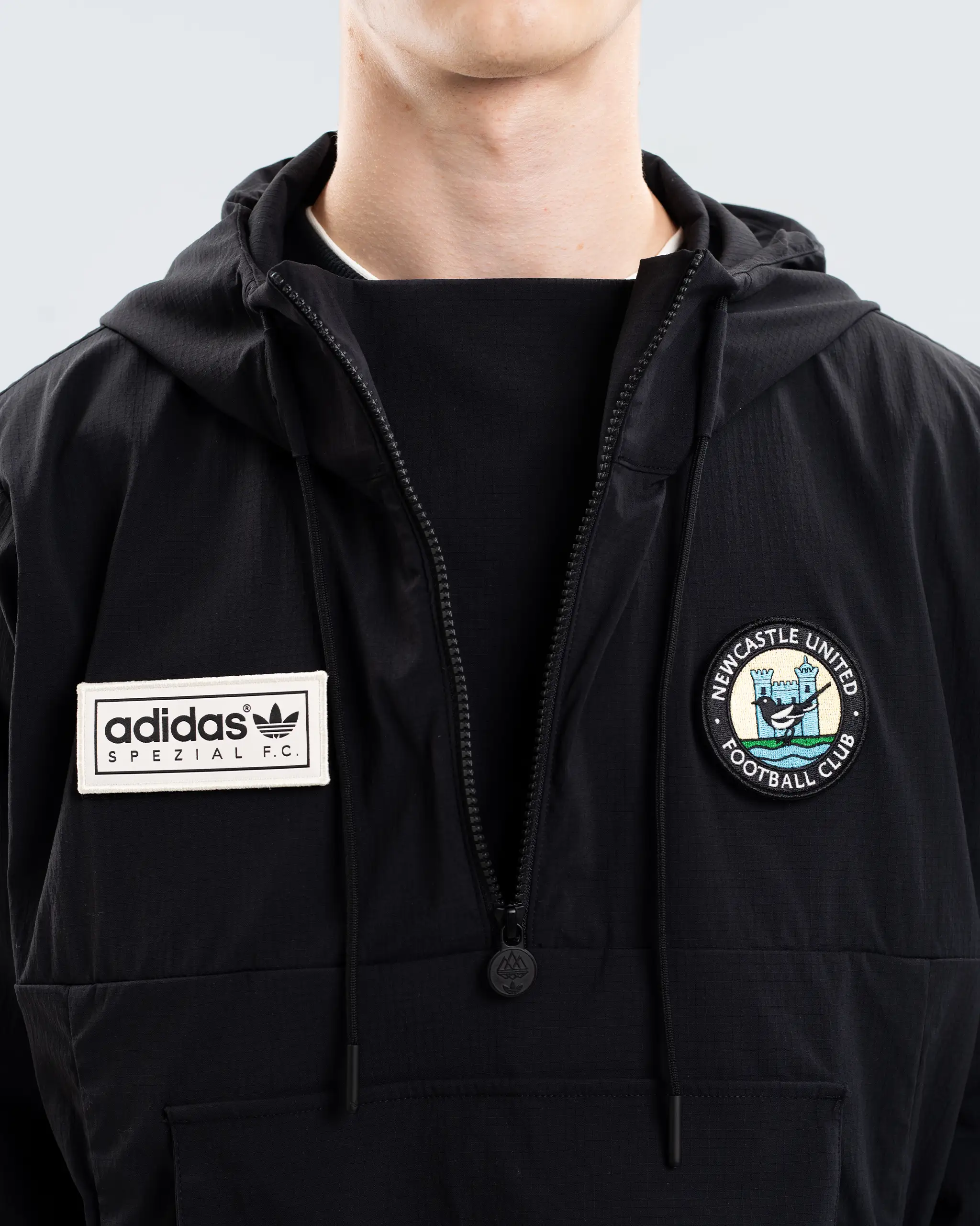 Newcastle United adidas SPZL F.C. Smock Jacket - Image 3