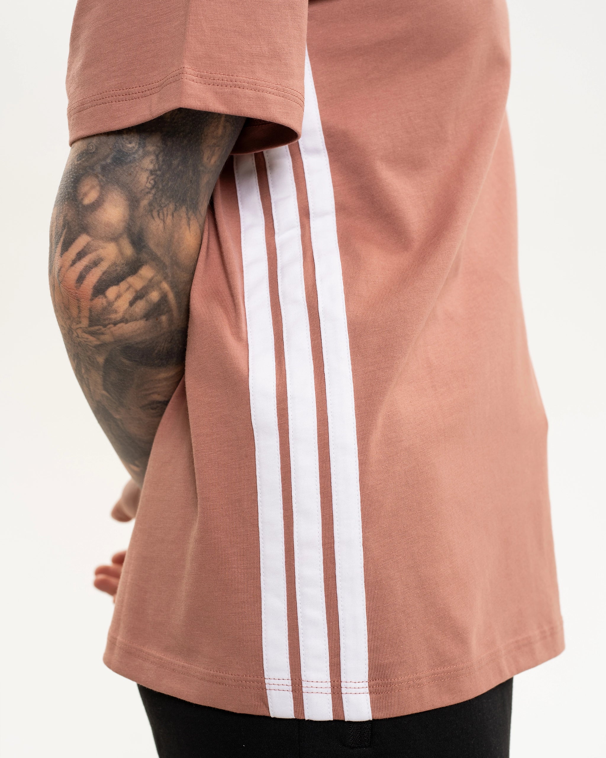 Newcastle United adidas Women's 3-Stripe Warm Clay T-Shirt - Image 5