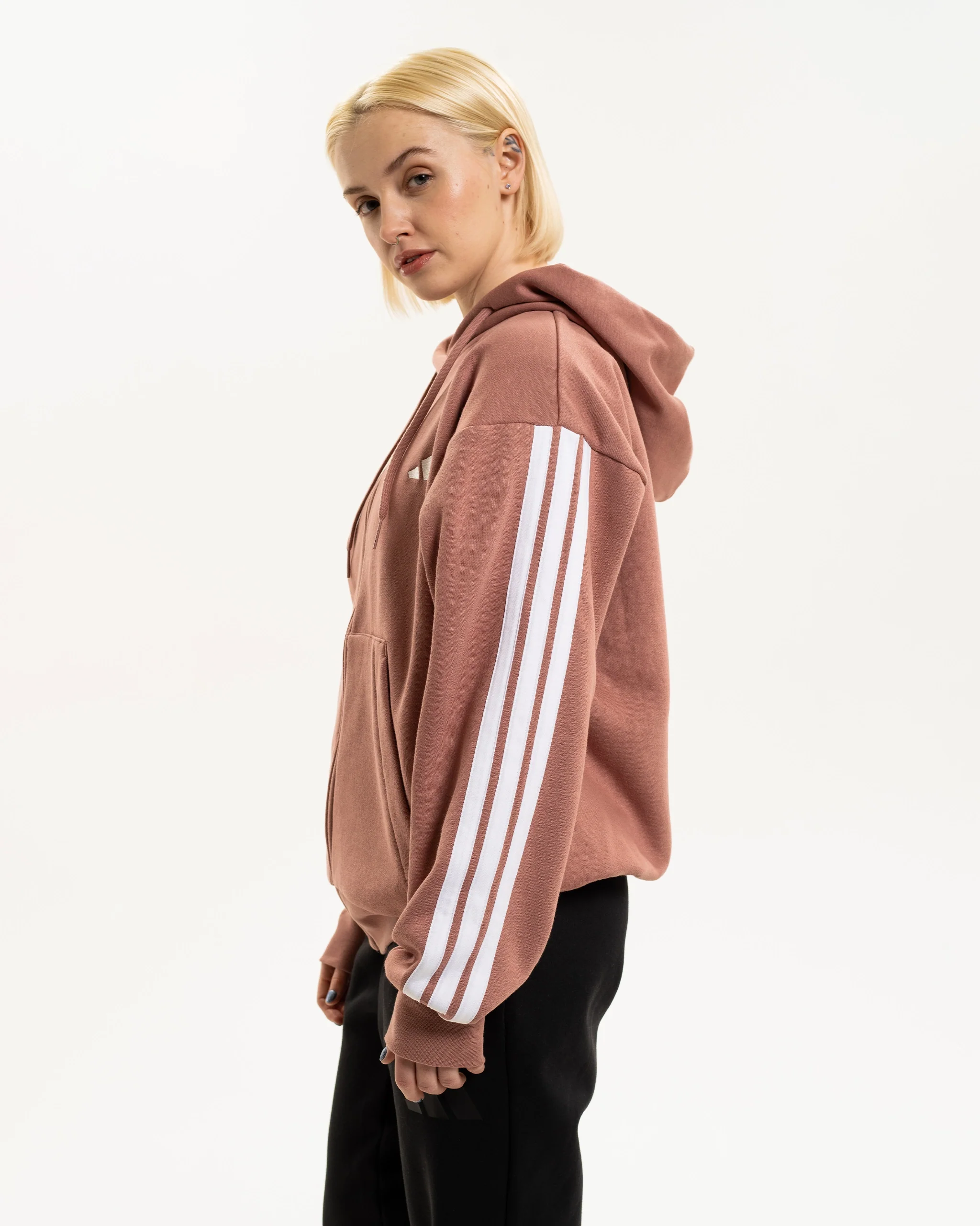 Newcastle United adidas Women's Warm Clay Full Zip Hoodie - Image 5