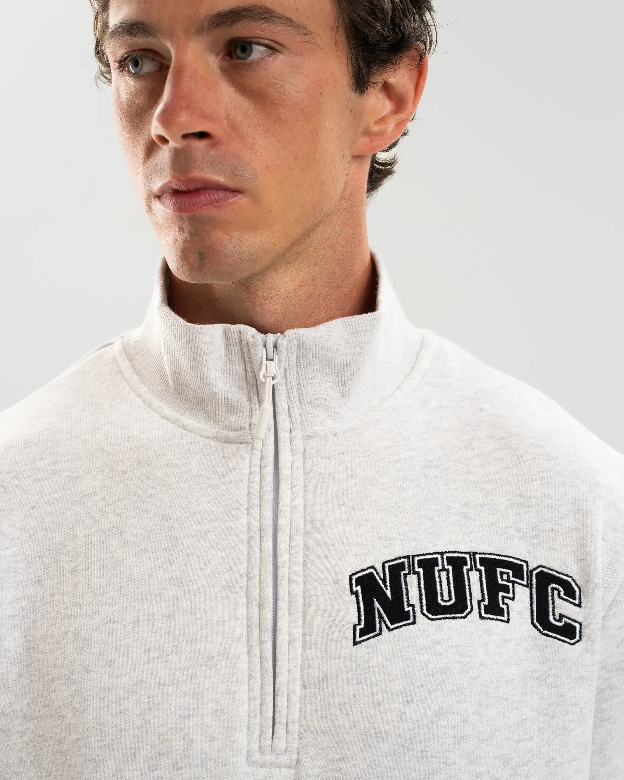 Newcastle United Adults NUFC Quarter Zip Sweatshirt - Image 7