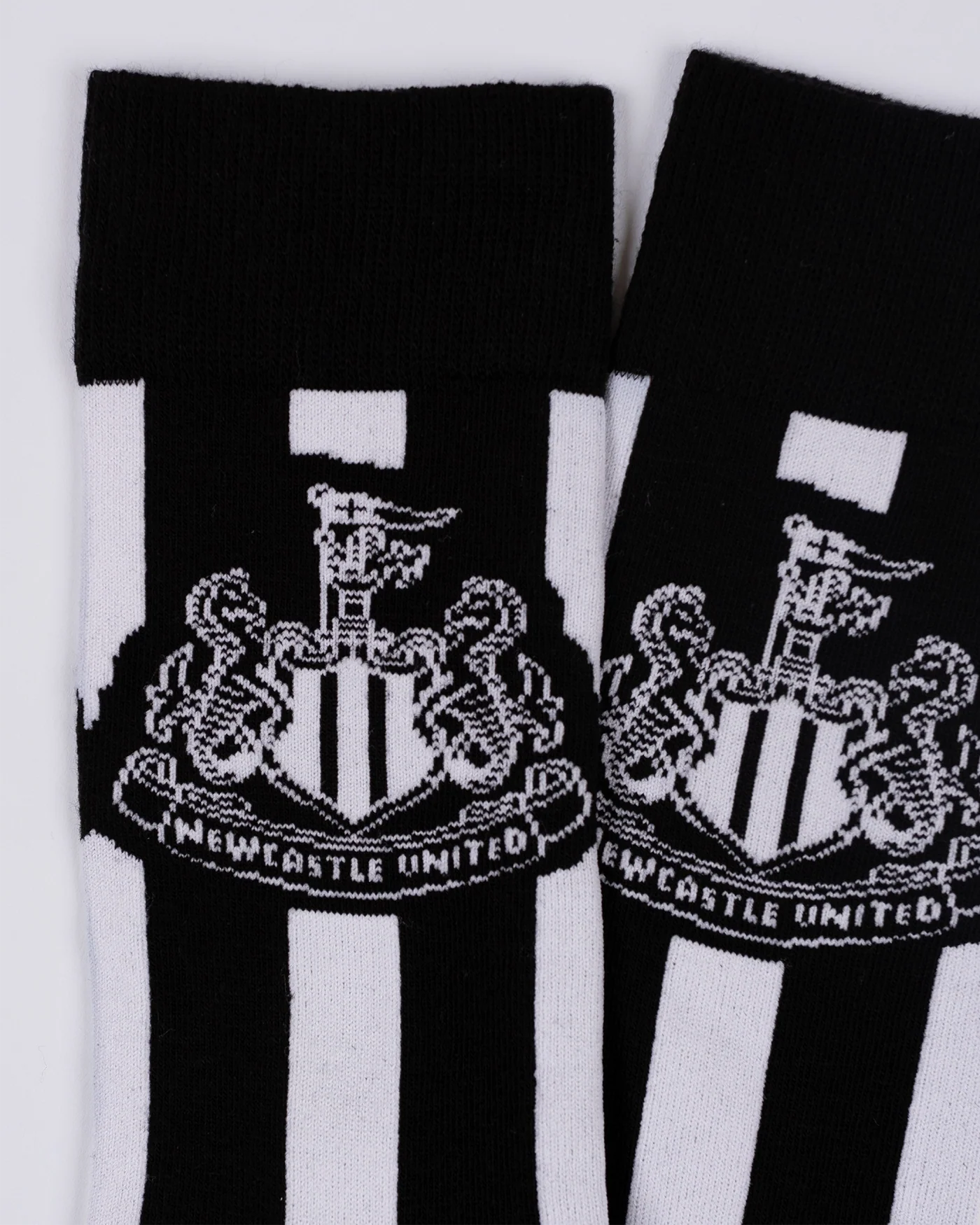 Newcastle United Black and White Striped Socks - Image 3