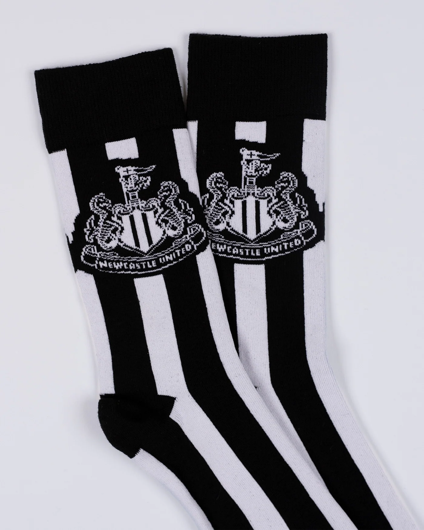 Newcastle United Black and White Striped Socks - Image 6