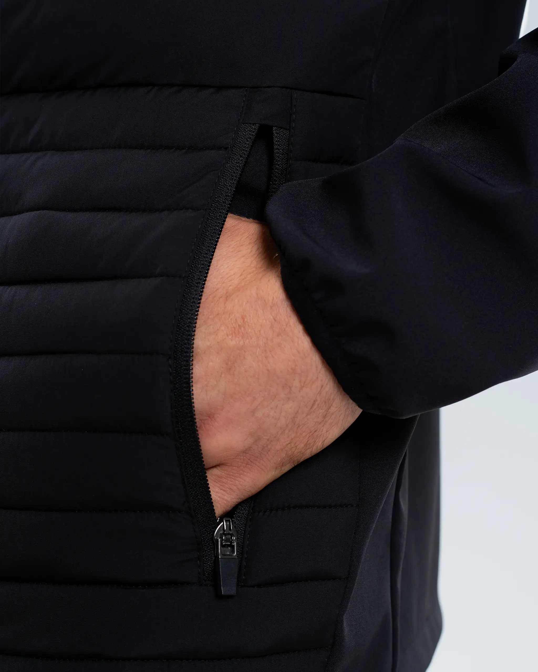 Newcastle United Black Hooded Hybrid Jacket - Image 5