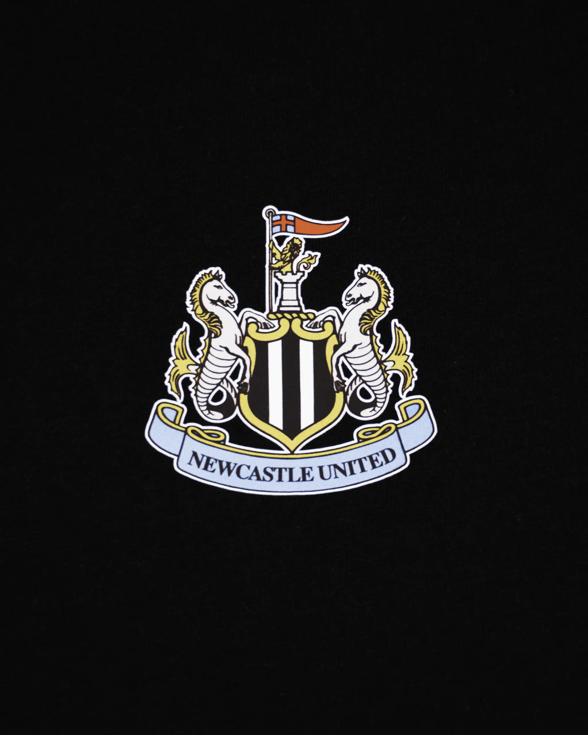 Newcastle United Champions League 25/26 Kids' Black T-Shirt - Image 3