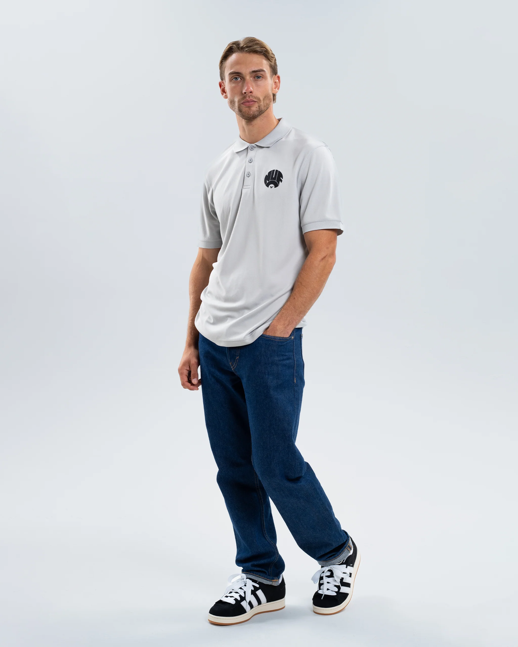 Newcastle United Cool Grey Tech Polo Shirt - Image 7
