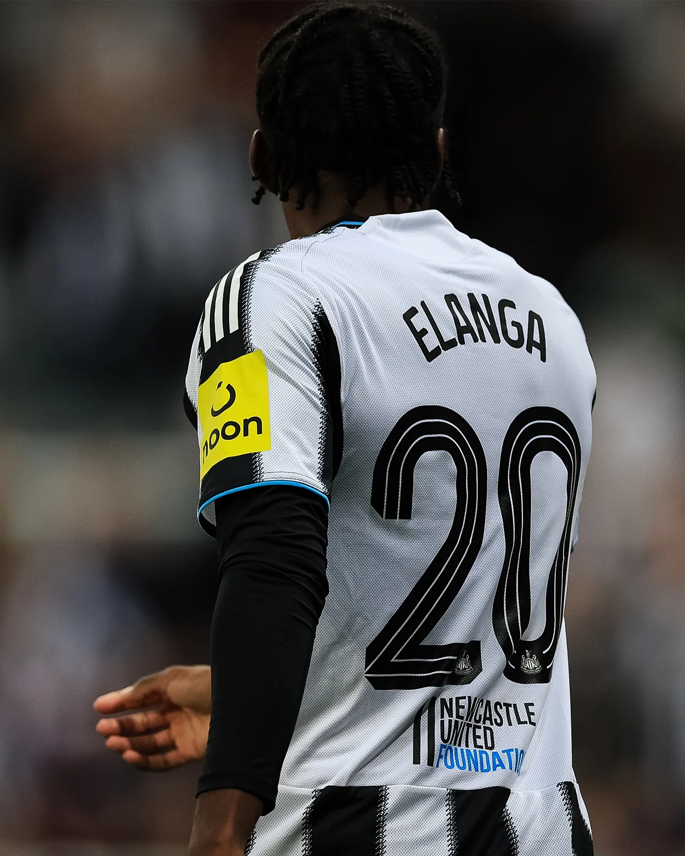 Newcastle United ELANGA 25/26 Match Worn Shirt - Barcelona Champions League (H) - Image 3