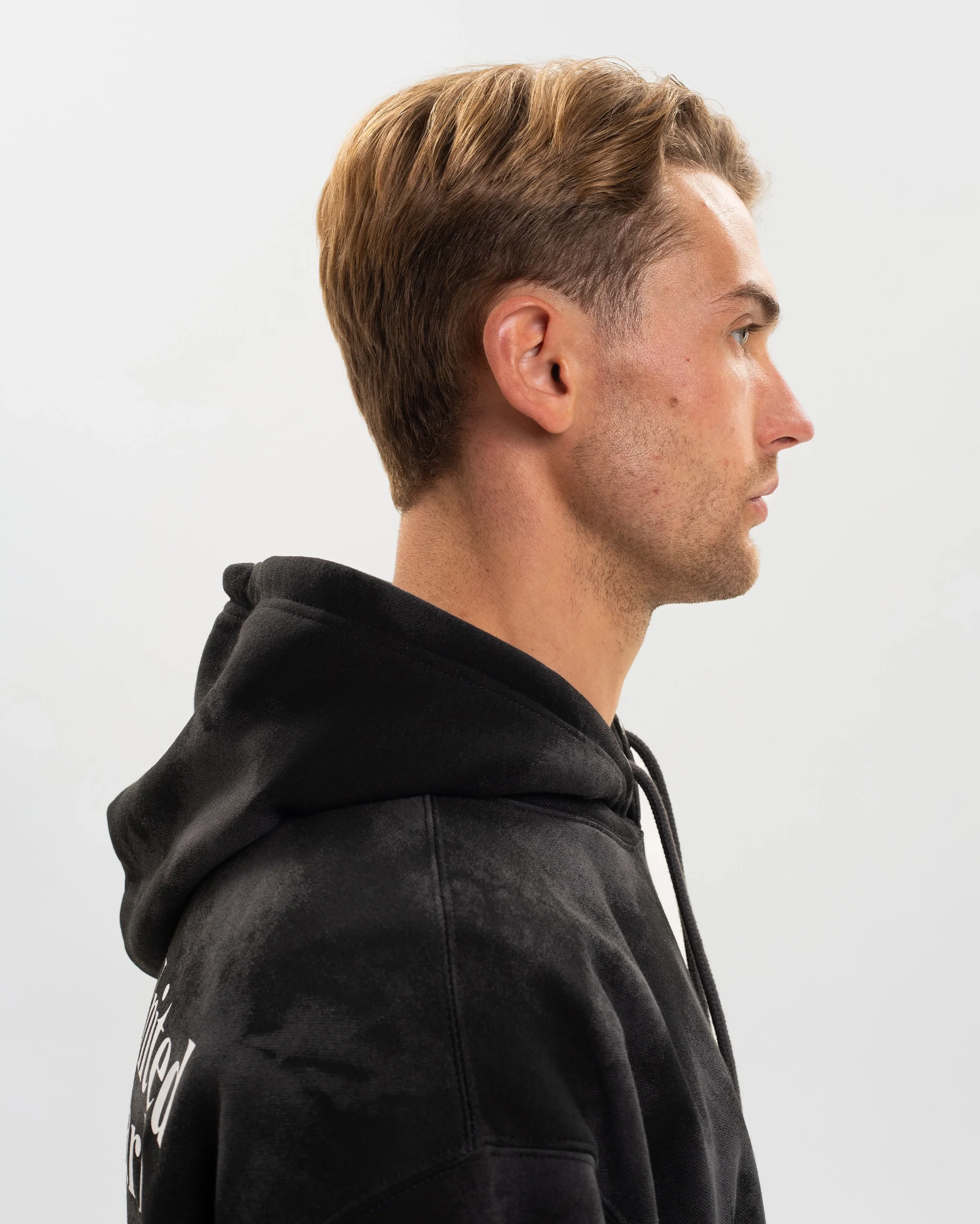 Newcastle United Graphic Charcoal Washed Hoodie - Image 4