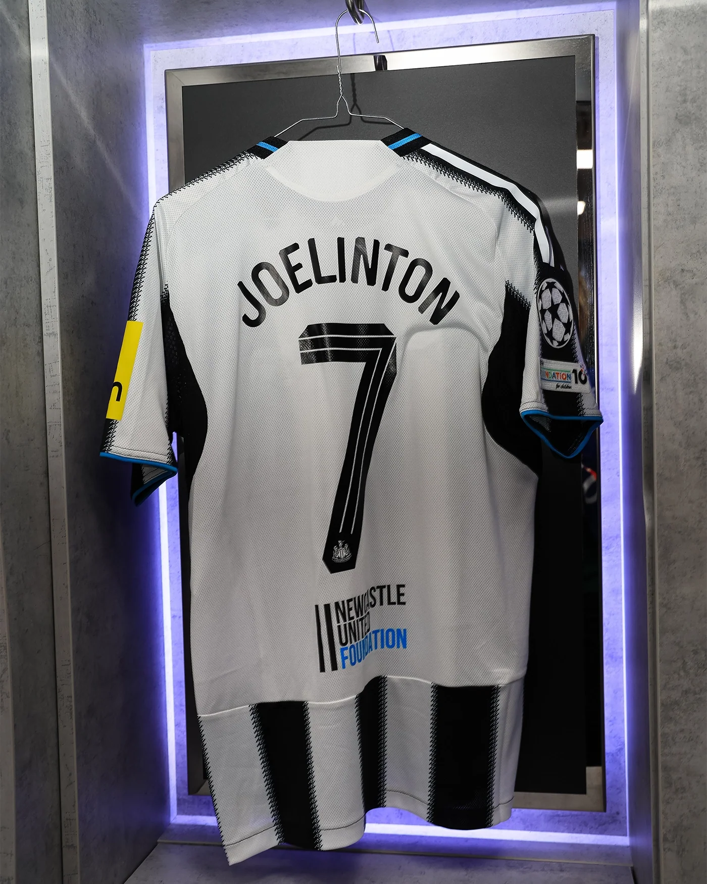 Newcastle United JOELINTON 25/26 Match Worn Shirt - Barcelona Champions League (H) - Image 6