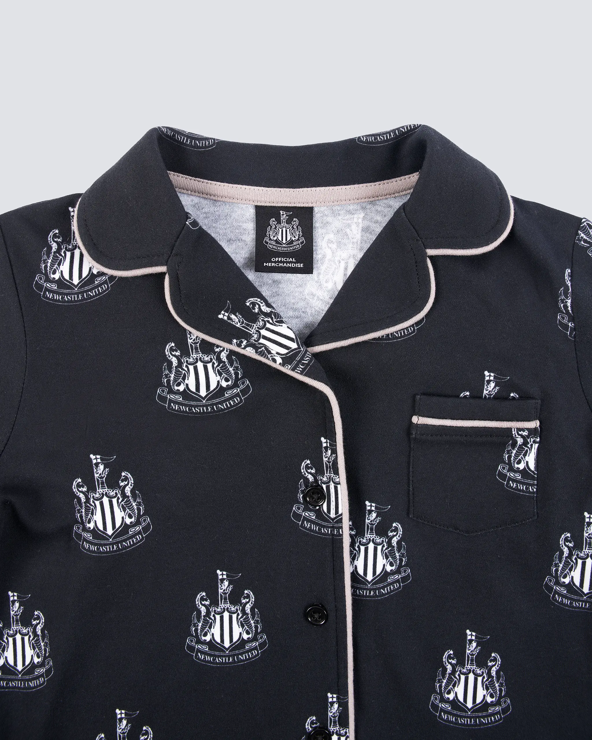 Newcastle United Kid's Black Crest Pyjama Set - Image 2