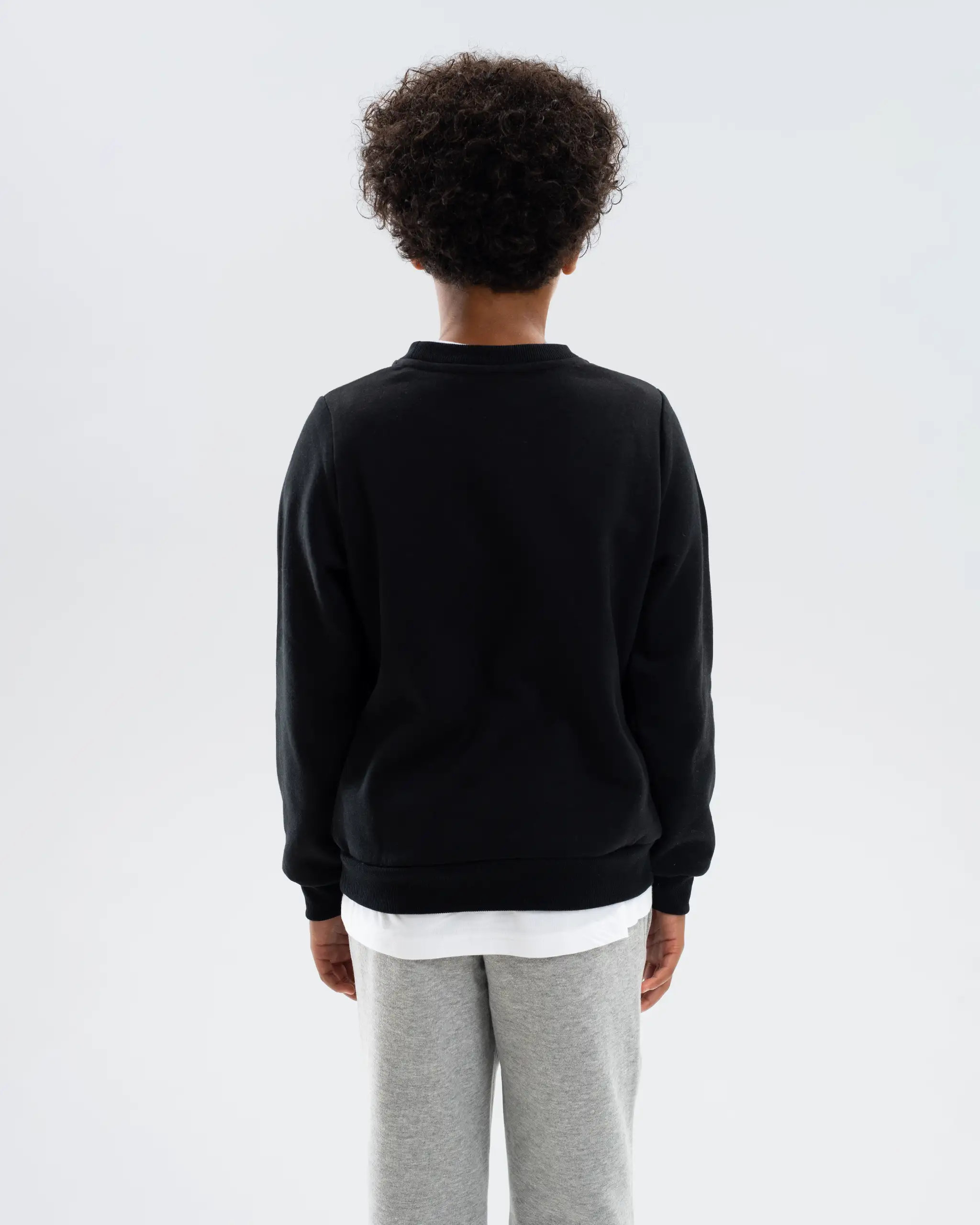 Newcastle United Kids' Essentials Range Black Crew Neck Sweater - Image 4
