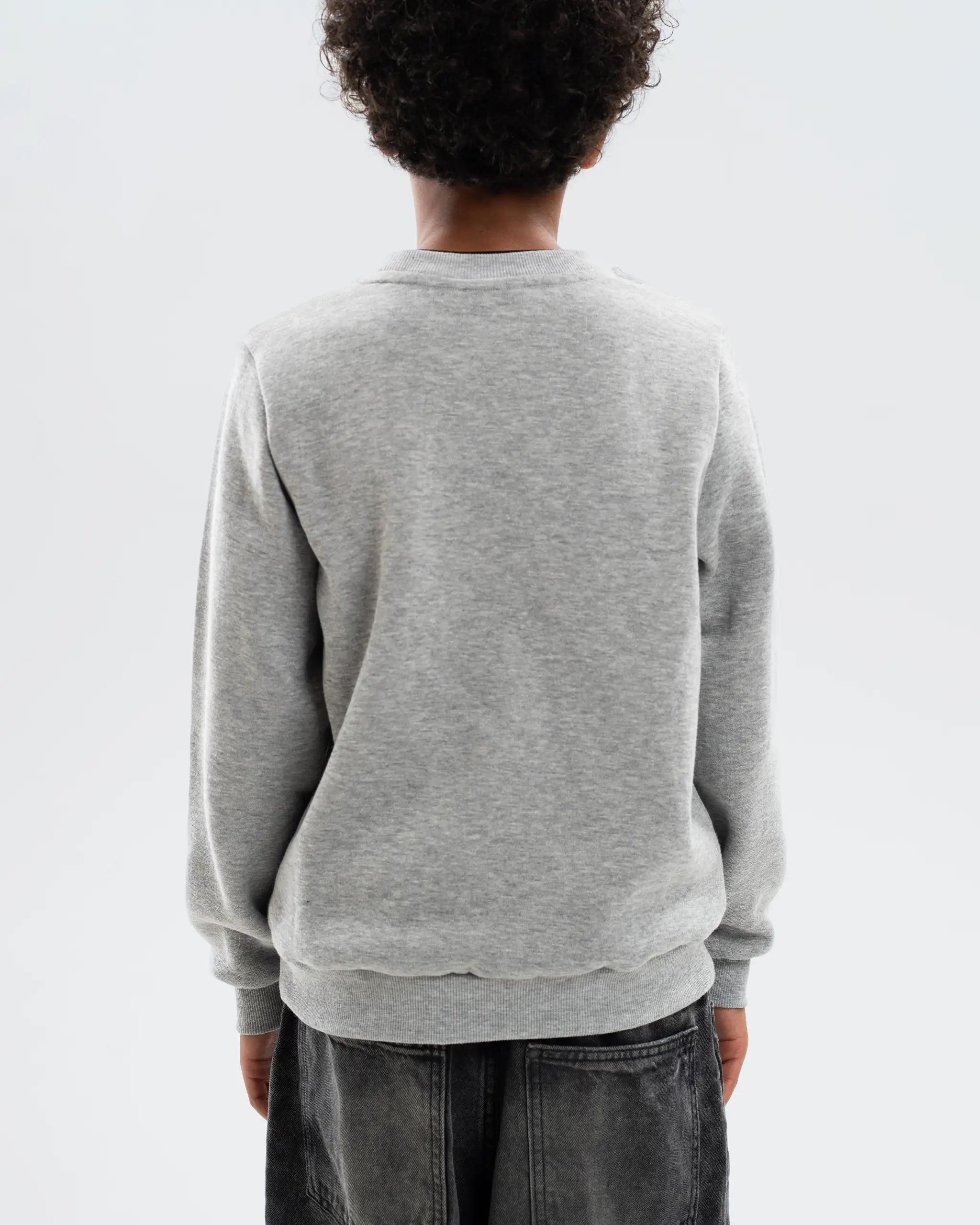 Newcastle United Kids' Essentials Range Grey Crew Neck Sweater - Image 6