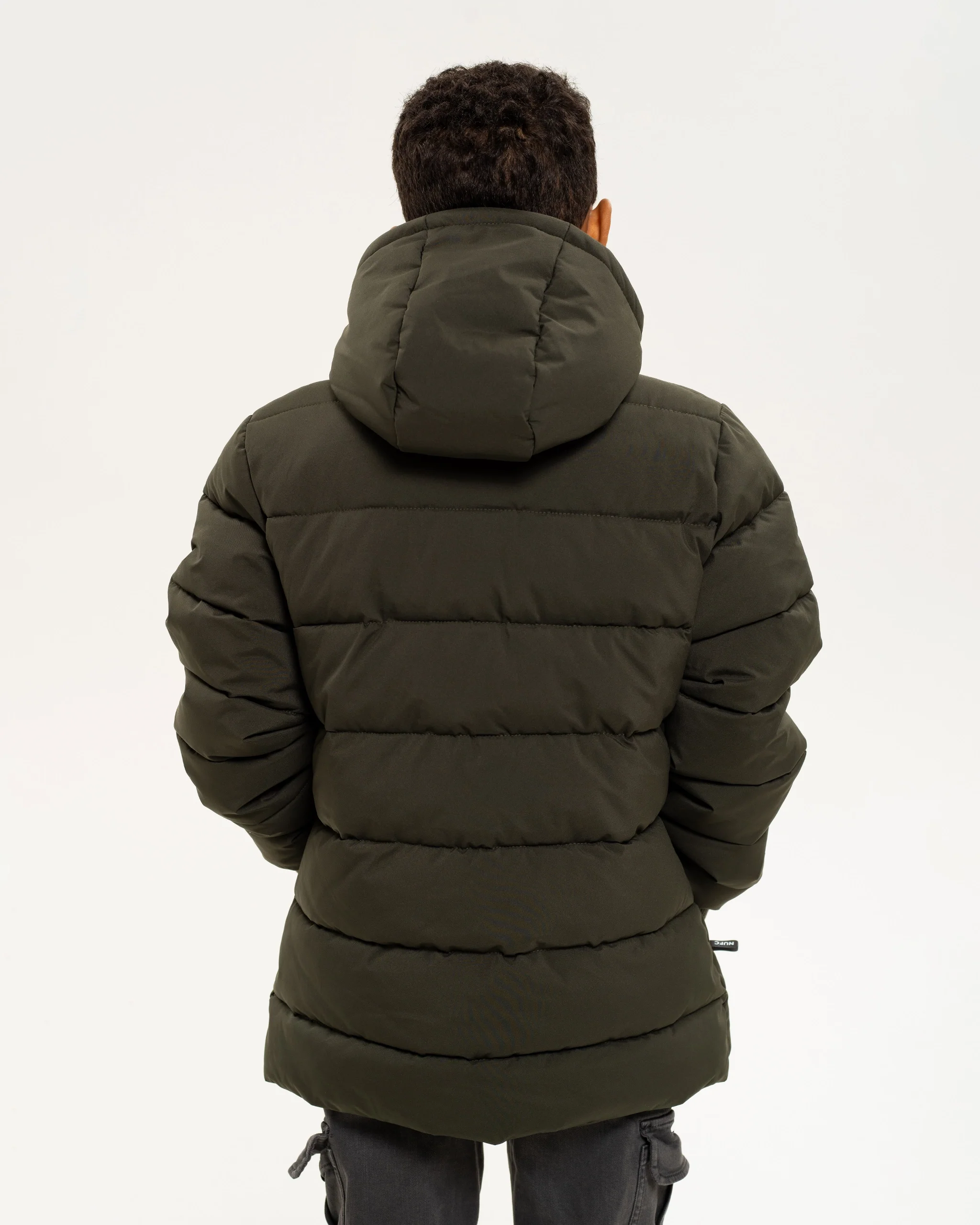 Newcastle United Kids' Khaki Puffer Jacket - Image 4