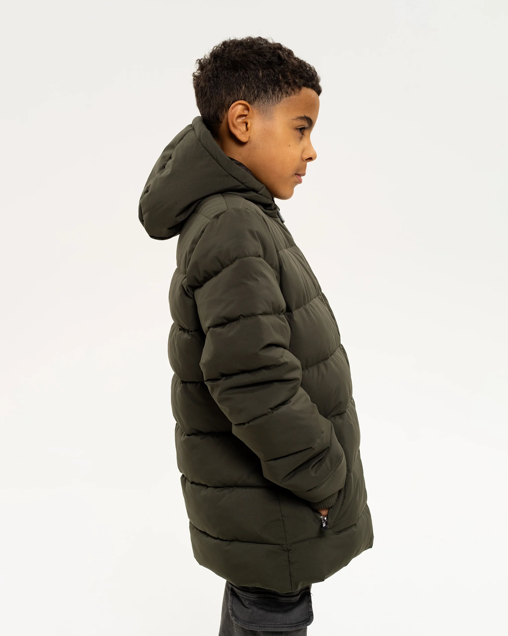 Newcastle United Kids' Khaki Puffer Jacket - Image 5