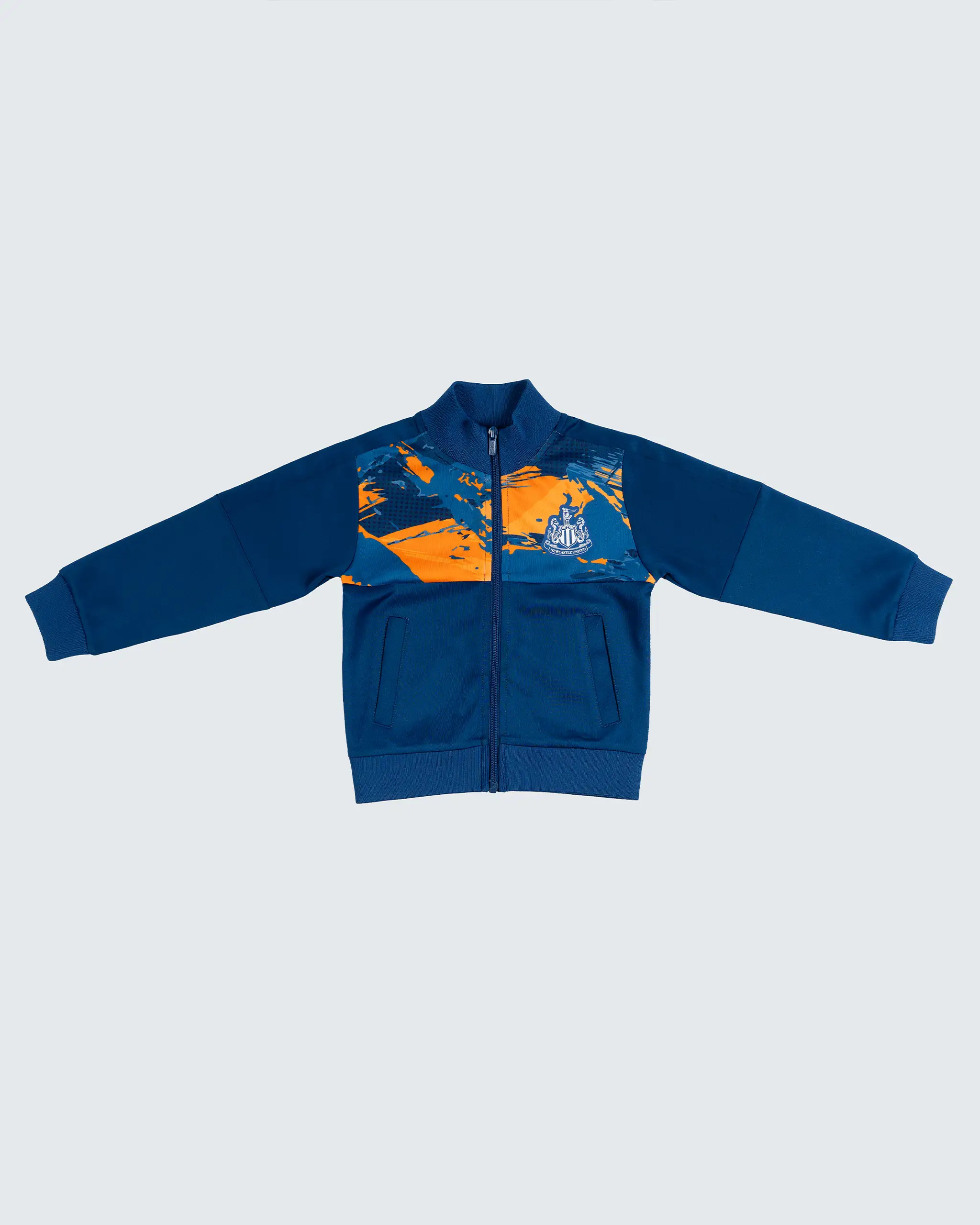 Newcastle United Kids' Navy & Orange Camo Track Jacket