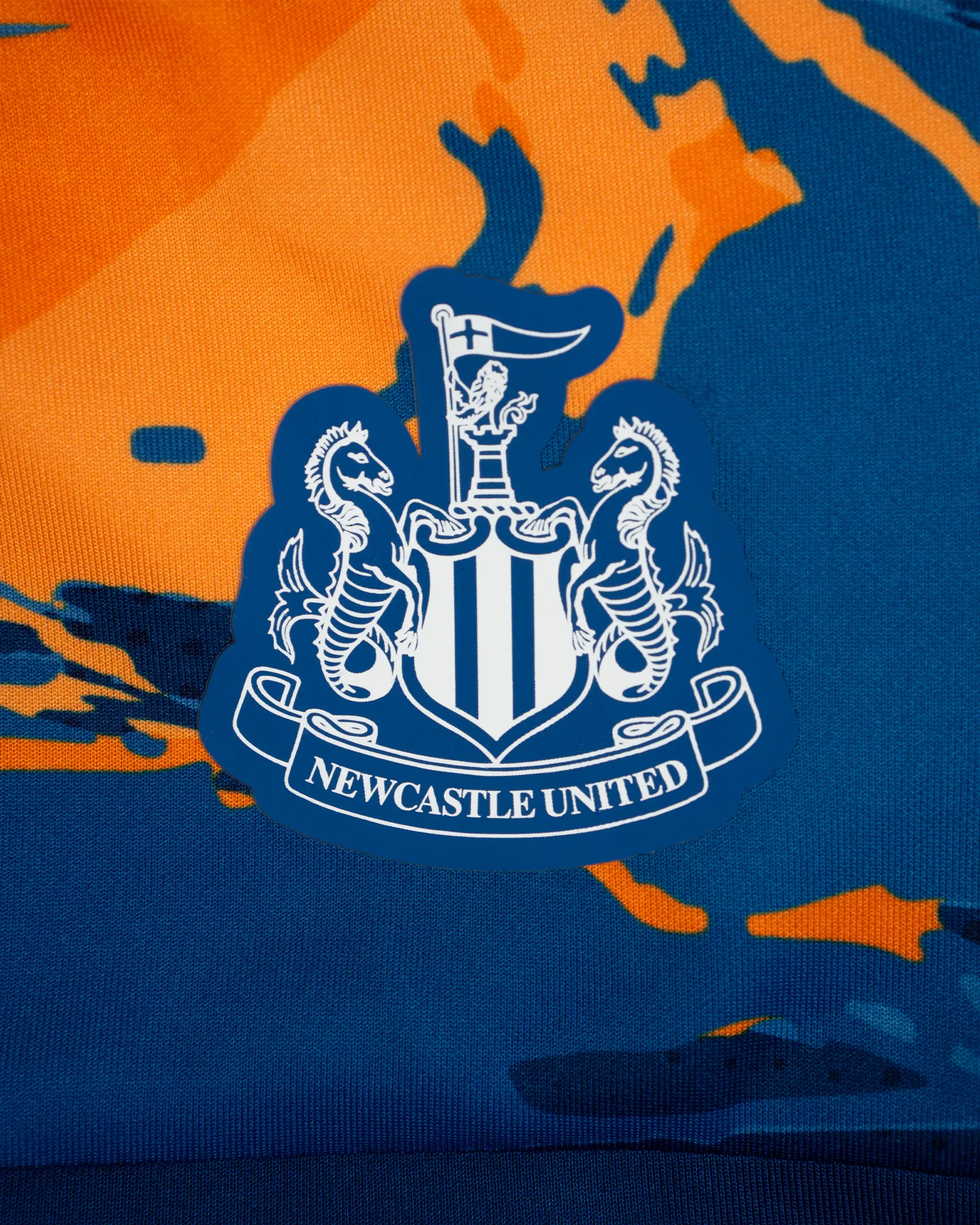 Newcastle United Kids' Navy & Orange Camo Track Jacket - Image 3