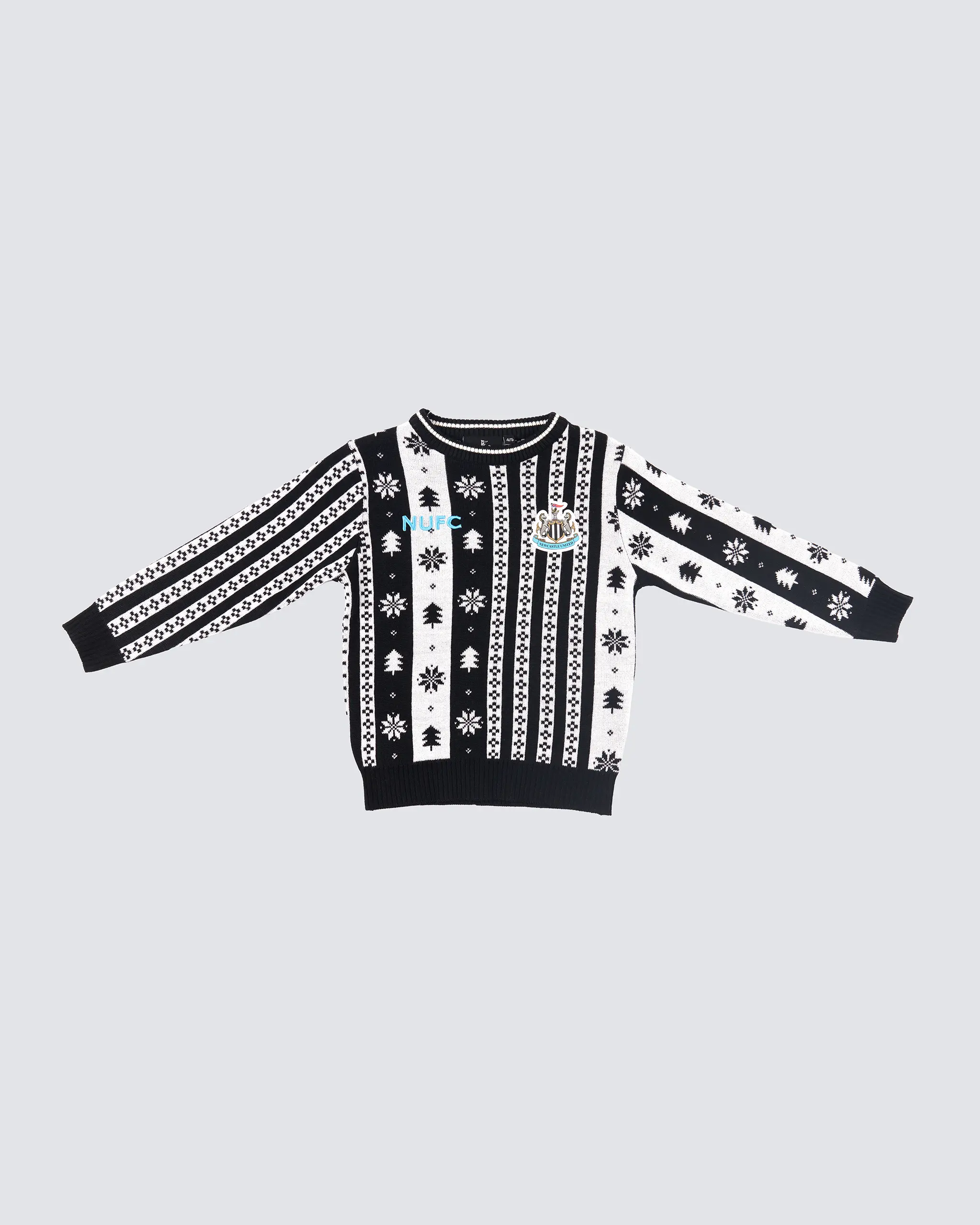 Newcastle United Kids Striped Christmas Jumper