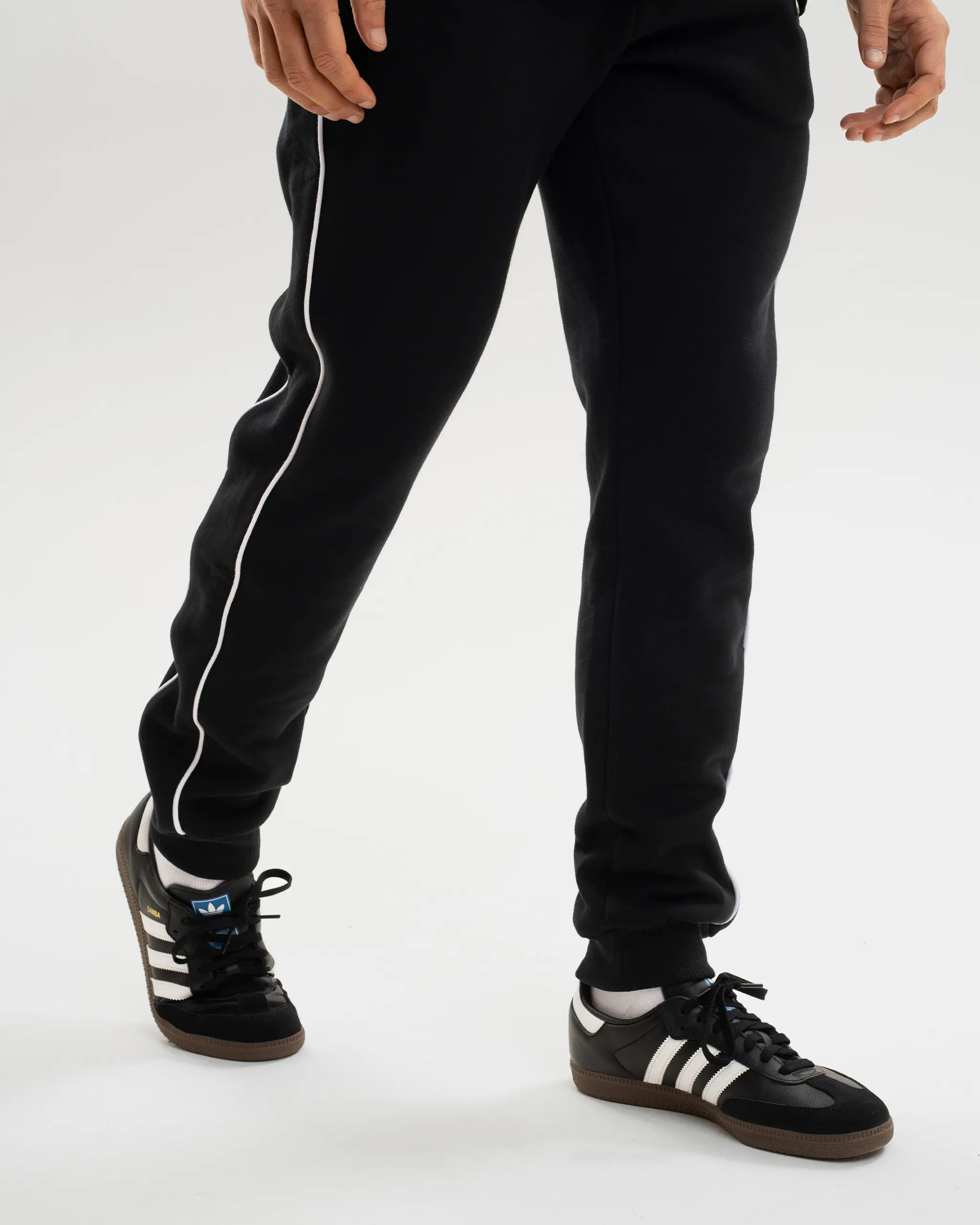 Newcastle United Men's Black Colour Block Joggers - Image 2