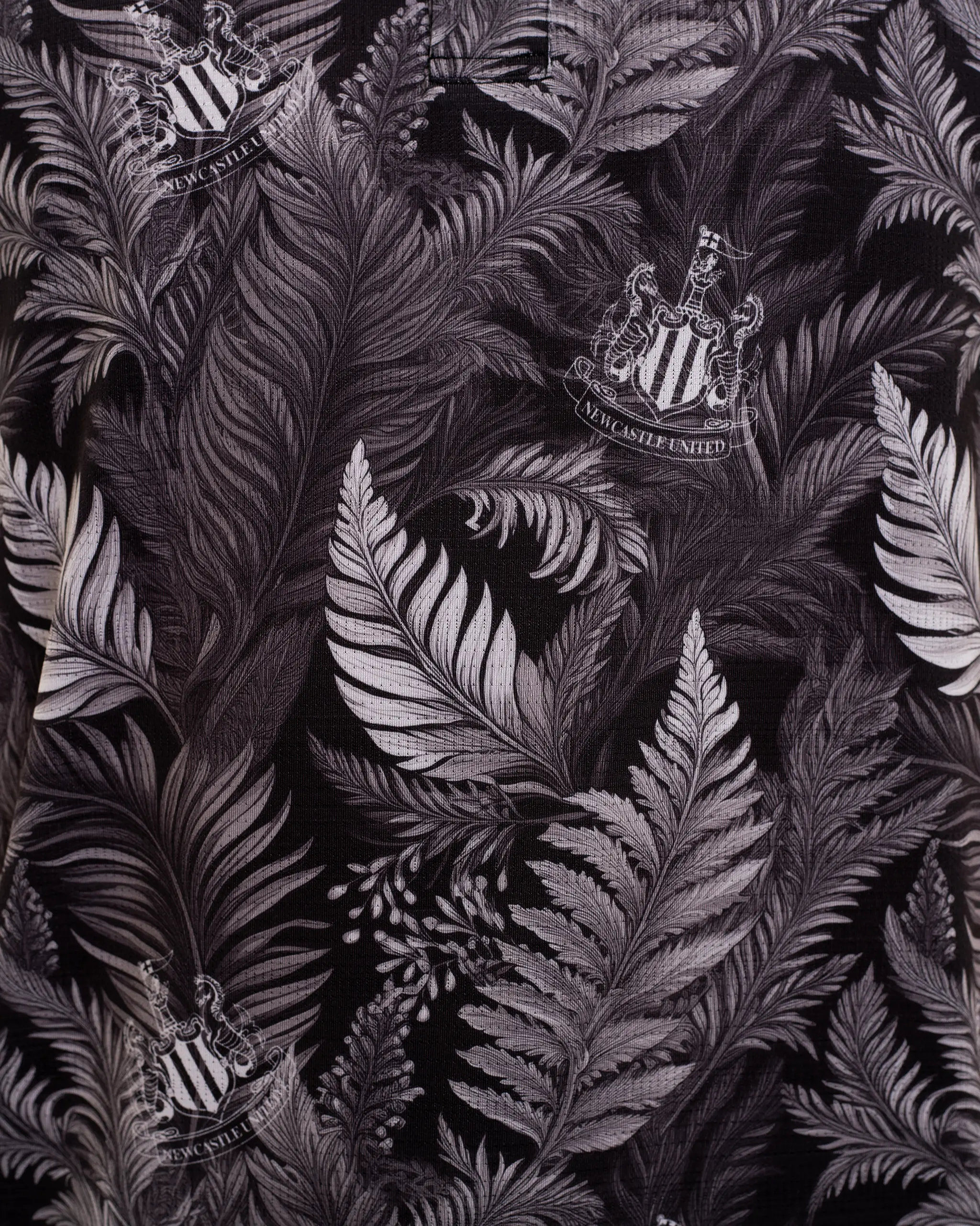 Newcastle United Men's Black Feather Polo Shirt - Image 5