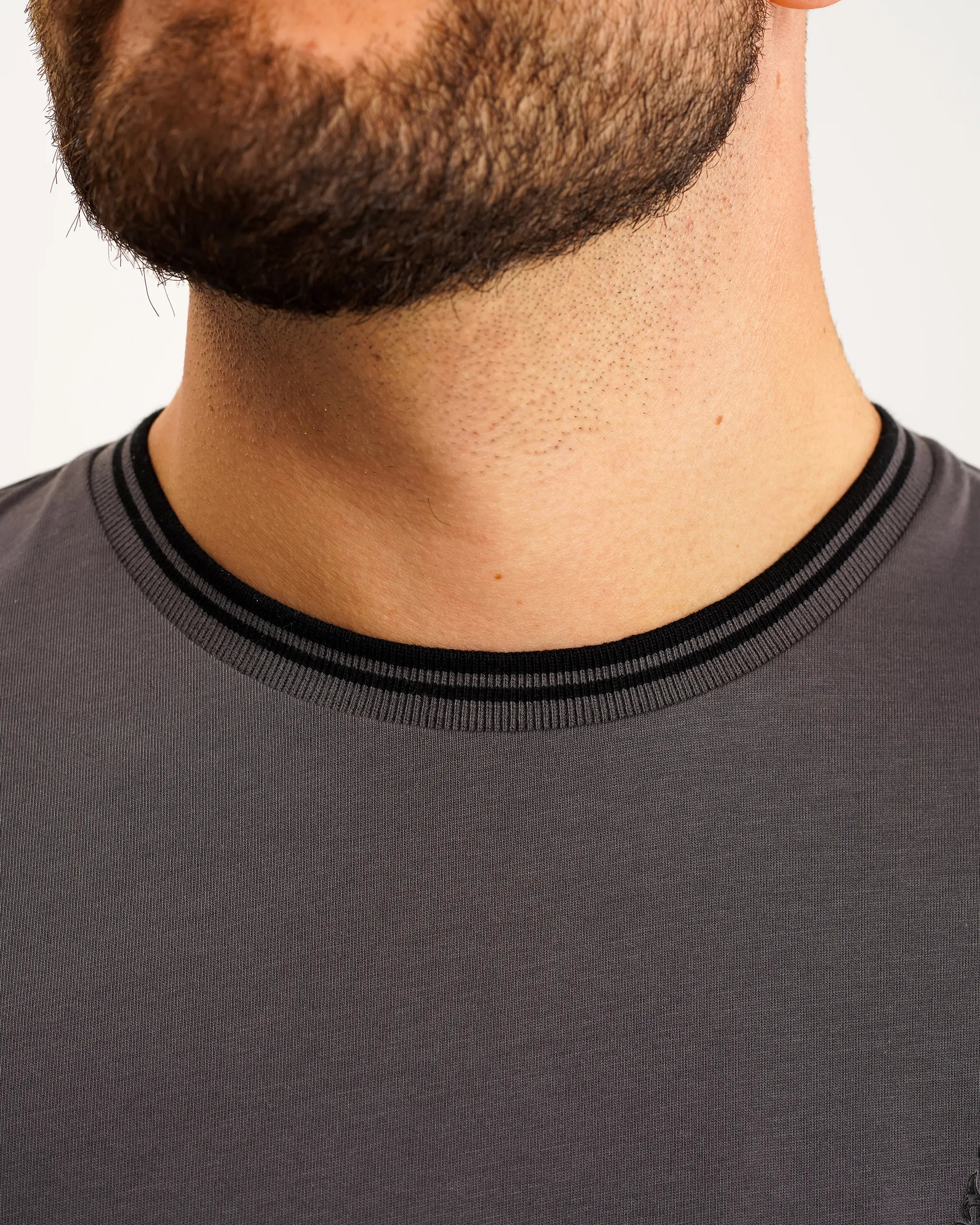 Newcastle United Men's Black Label Grey T-Shirt - Image 3