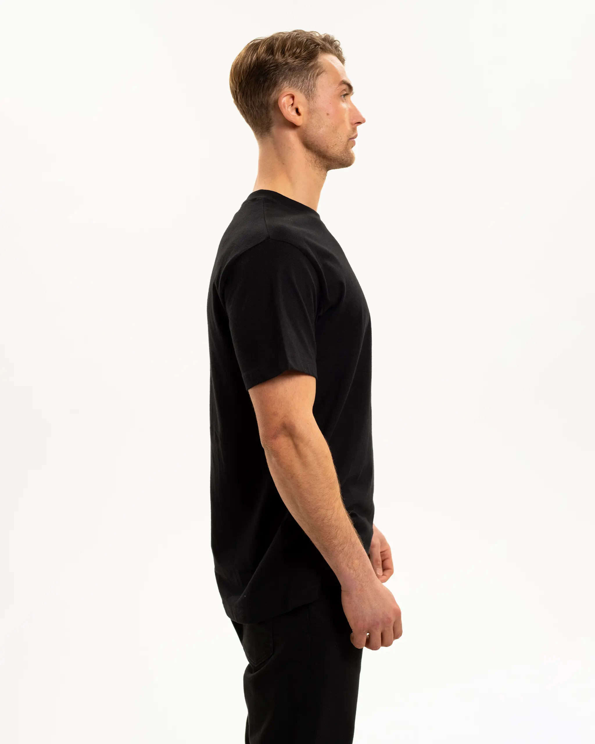 Newcastle United Men's Black Pocket Detailed T-Shirt - Image 4