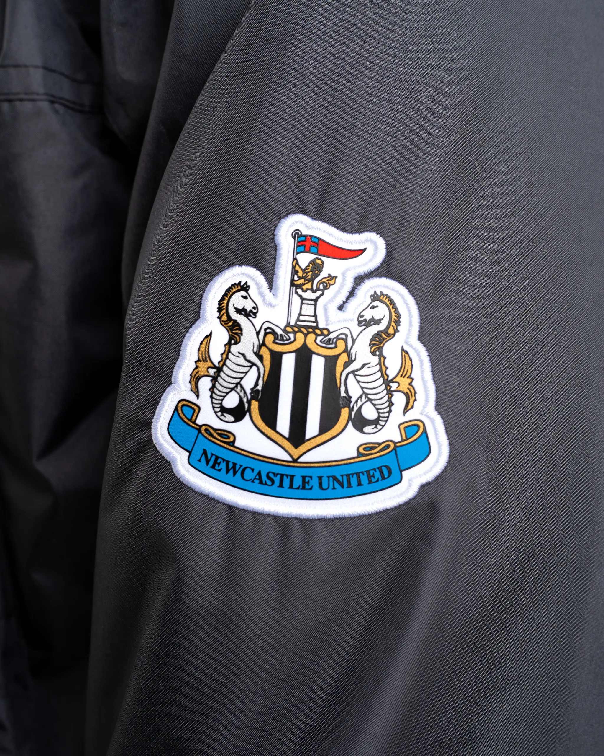 Newcastle United Men's Black Terrace Long Jacket - Image 3