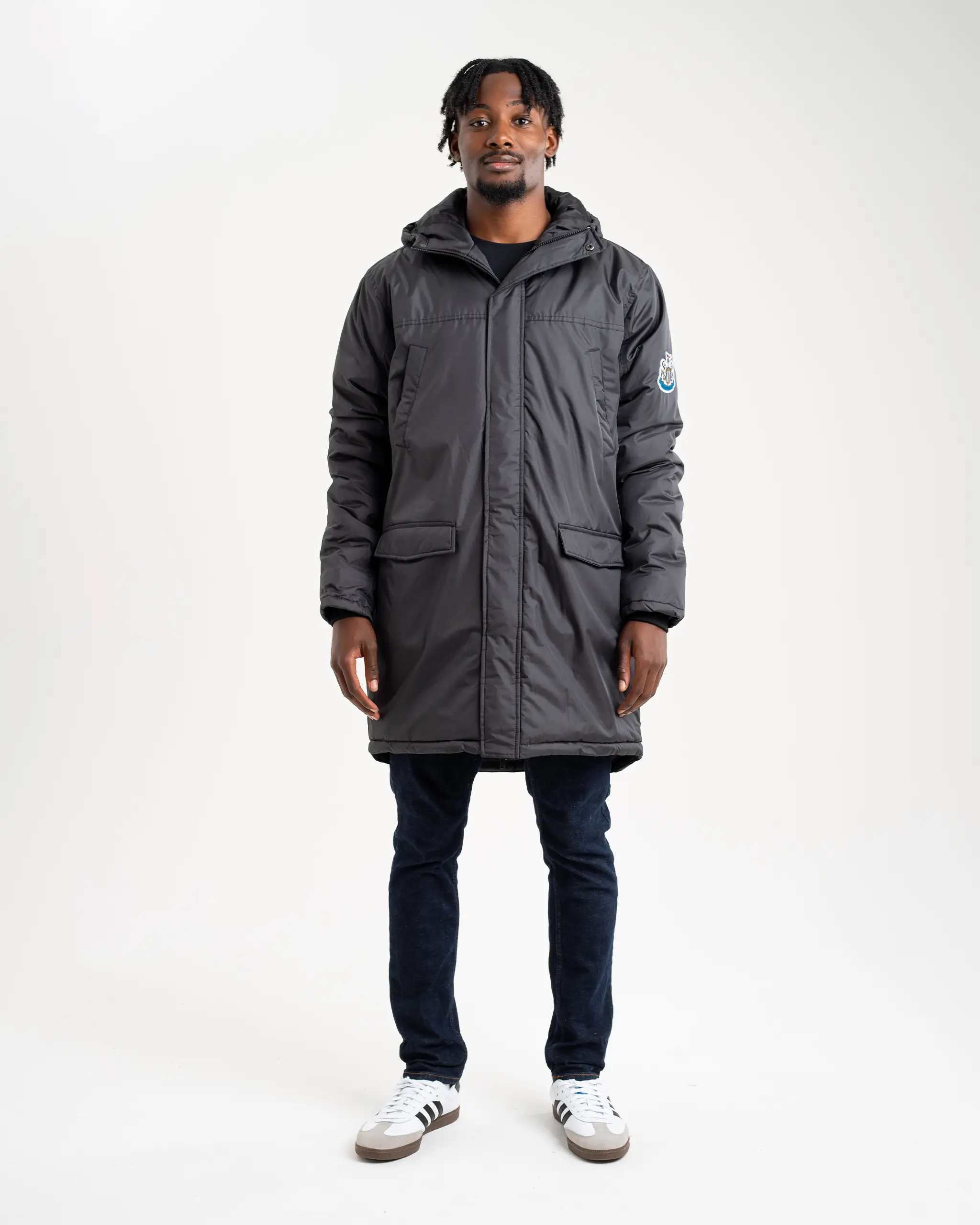 Newcastle United Men's Black Terrace Long Jacket - Image 8