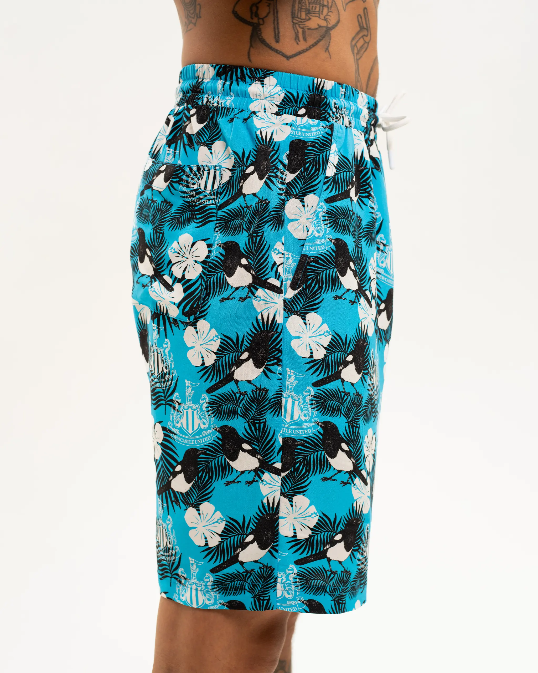 Newcastle United Men's Blue Magpie Holiday Shorts - Image 5
