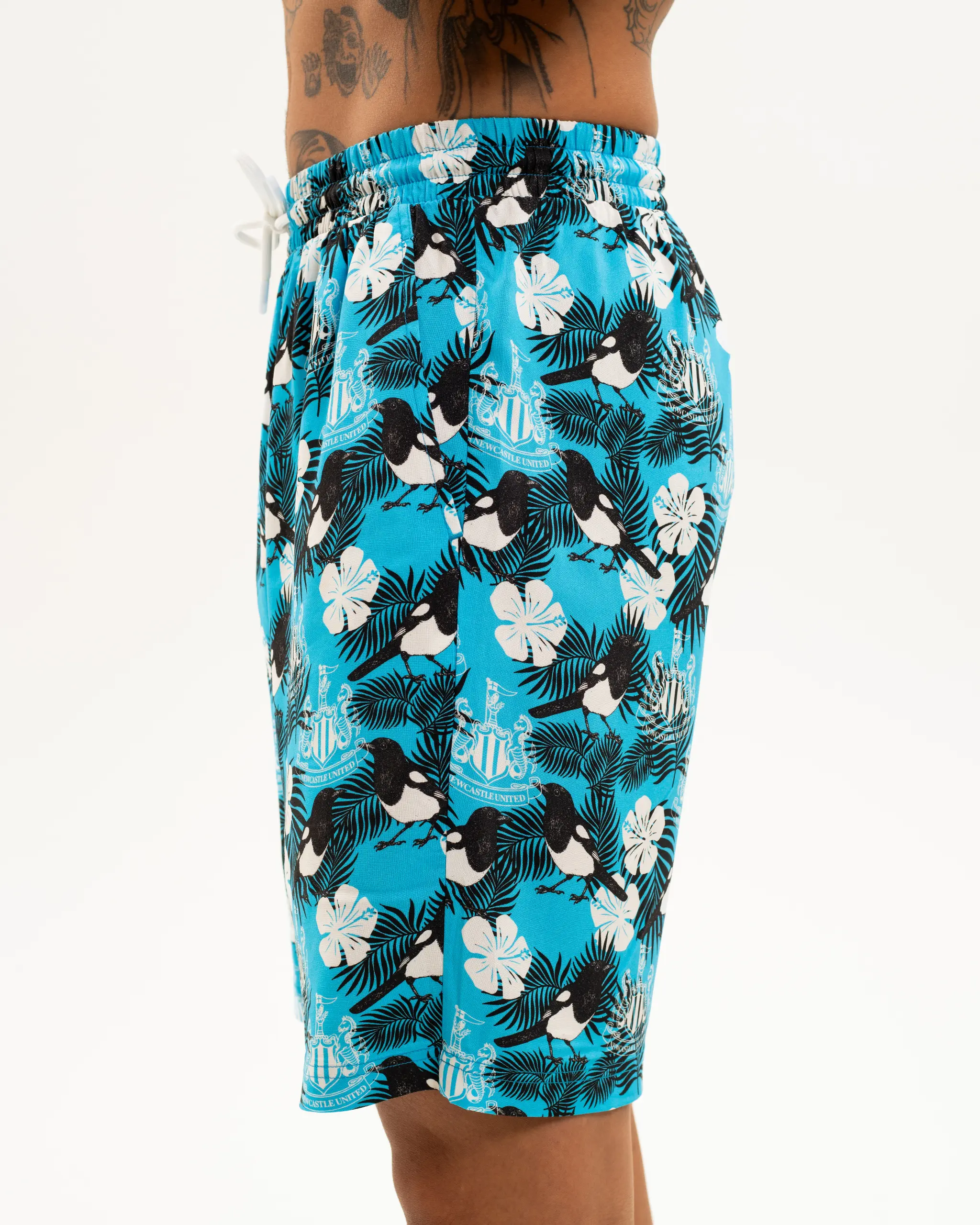 Newcastle United Men's Blue Magpie Holiday Shorts - Image 6