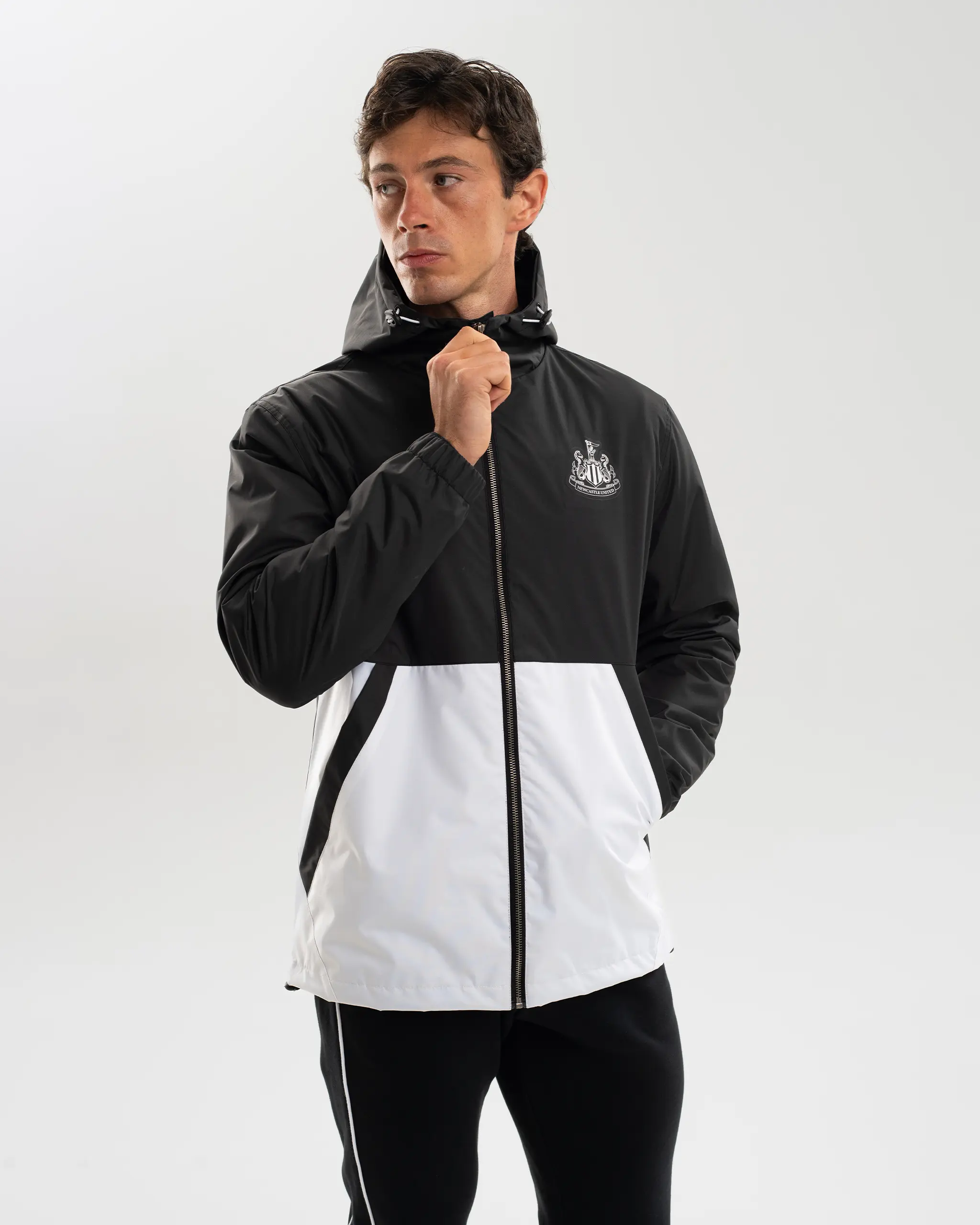 Newcastle United Men's Colour Block Shower Jacket - Image 2