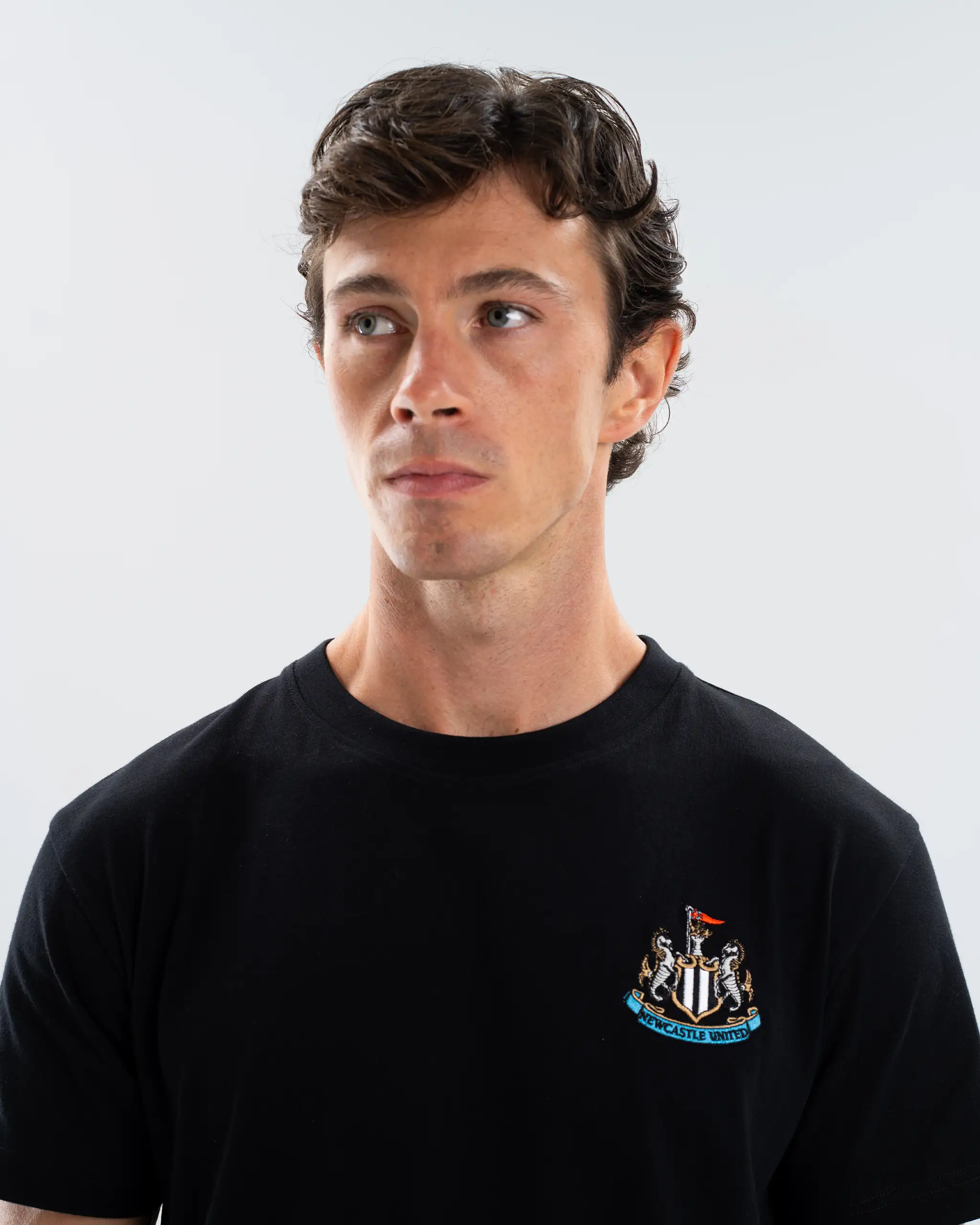 Newcastle United Men's Essentials Range Black T-Shirt - Image 2