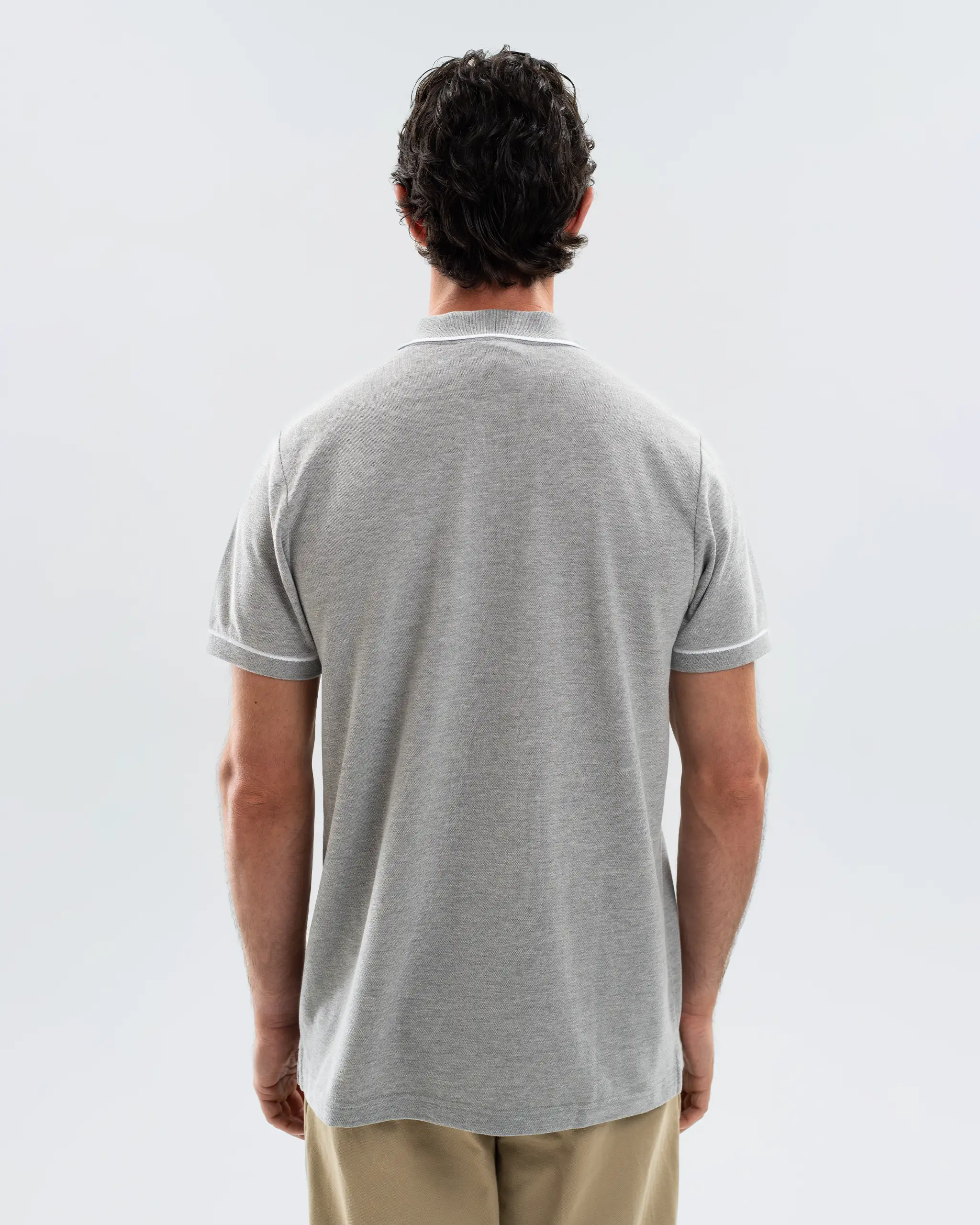 Newcastle United Men's Essentials Range Grey Polo Shirt - Image 4