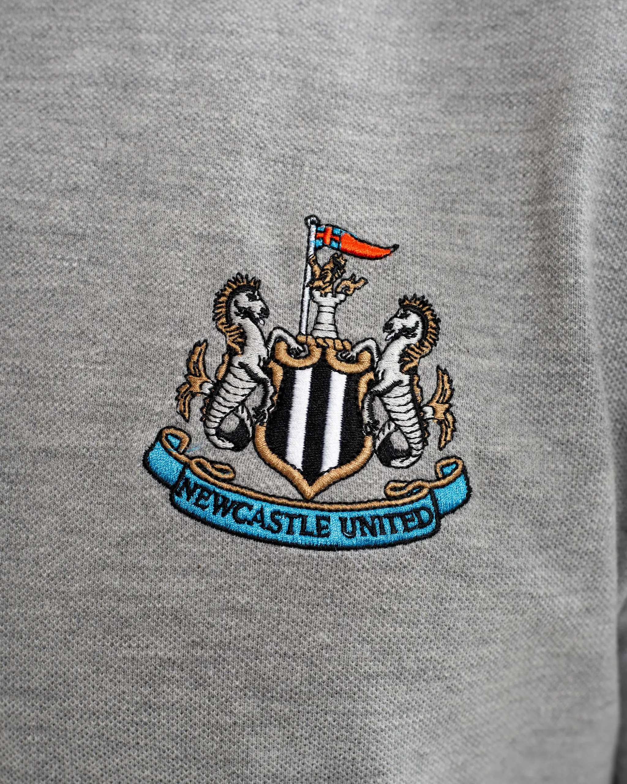 Newcastle United Men's Essentials Range Grey Polo Shirt - Image 5