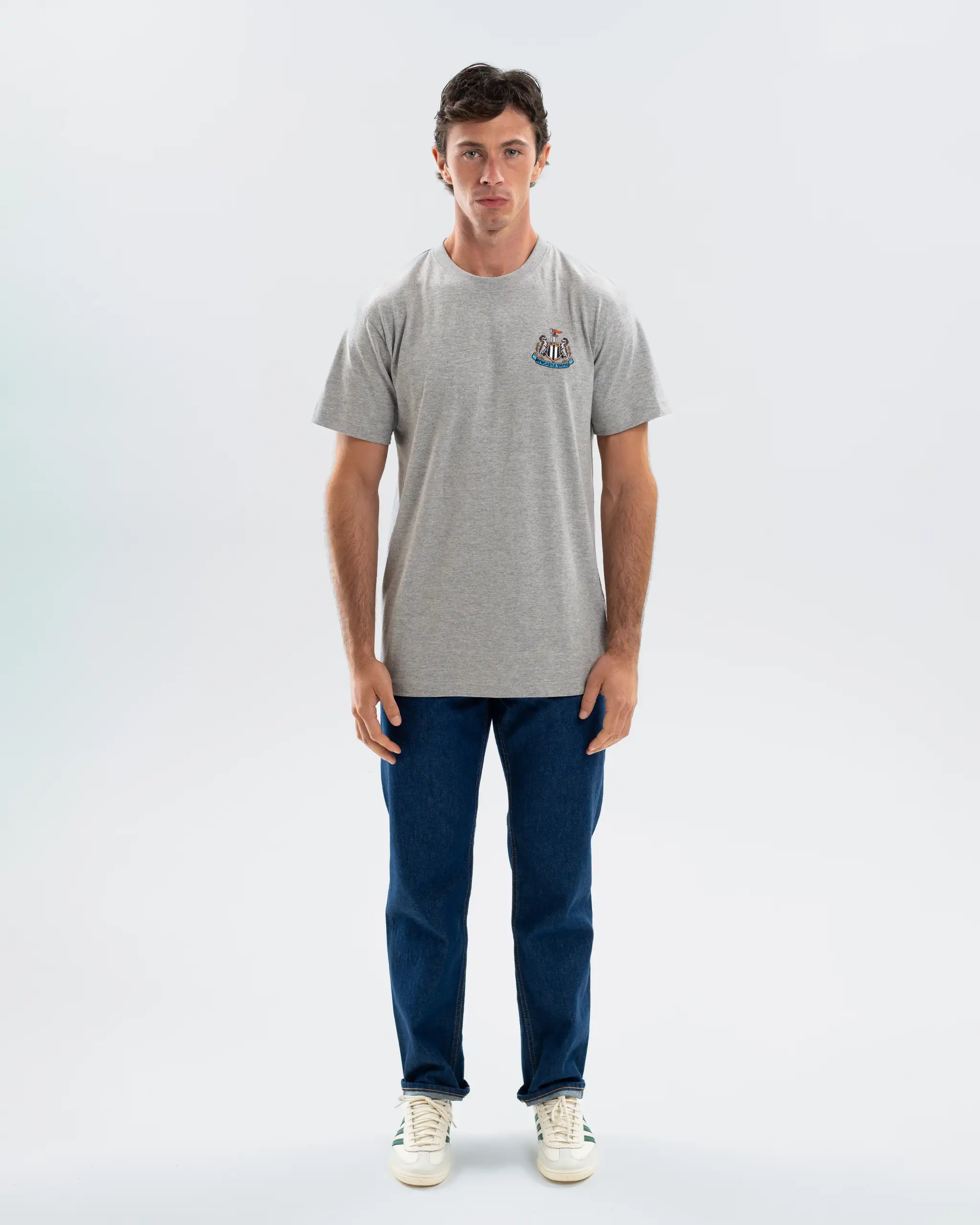 Newcastle United Men's Essentials Range Grey T-Shirt - Image 4