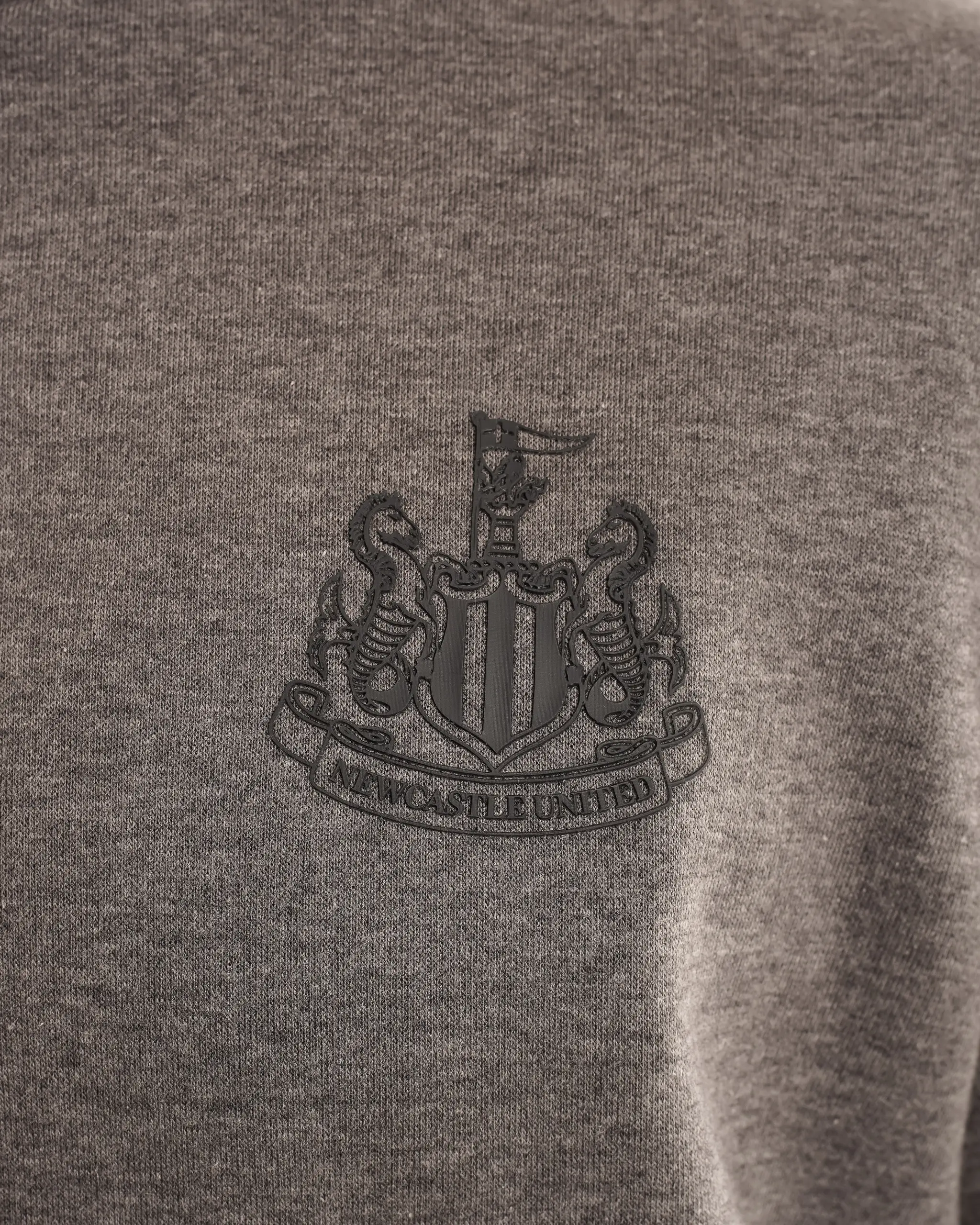 Newcastle United Men's Grey 1/4 Zip Sweatshirt - Image 5