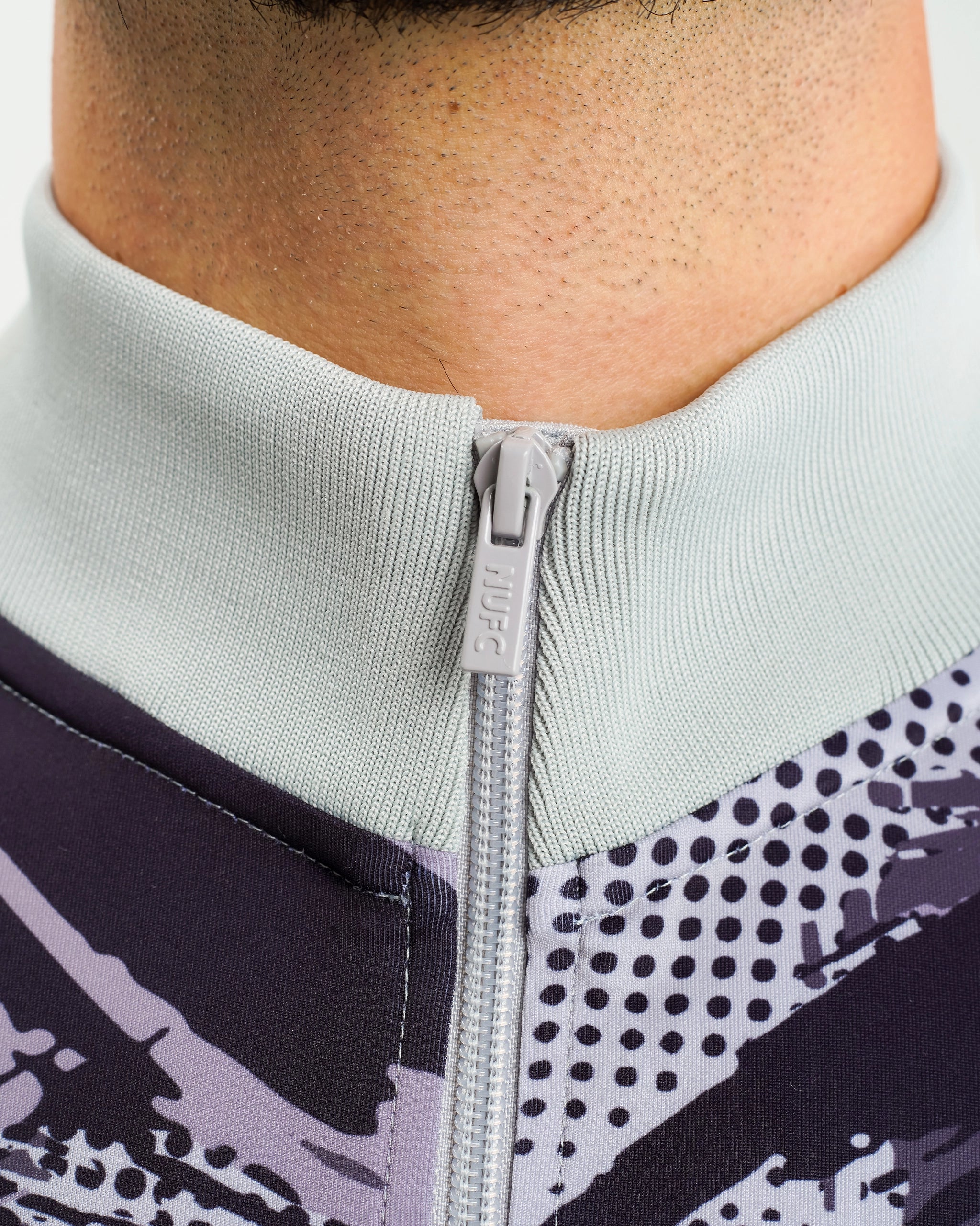 Newcastle United Men's Grey Camo Poly Track Top - Image 3